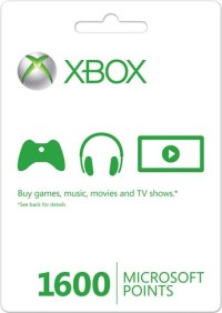 US 1600 Microsoft Points (Xbox 360 Live Points)  cover image