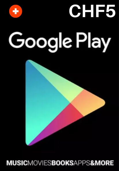 Швейцарія Google Play 5 CHF Подарункова картка cover image