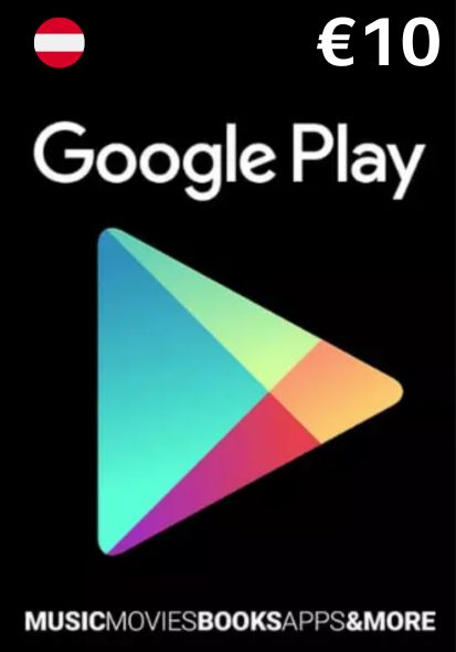 Austrija Google Play 10 Euro Dovanų kortelė cover image