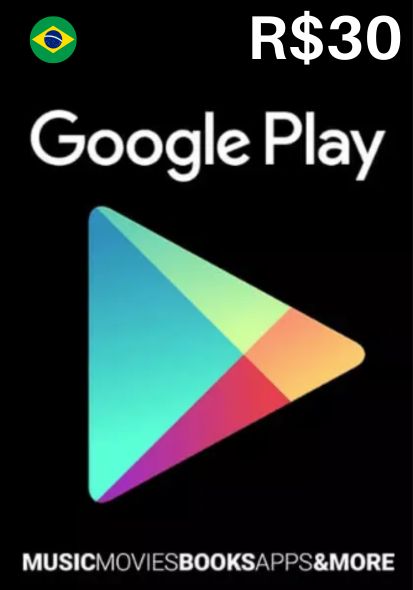 Бразилія Google Play 30 BRL Подарункова картка cover image