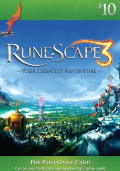 USA Runescape 10 USD Geschenkkarte cover image