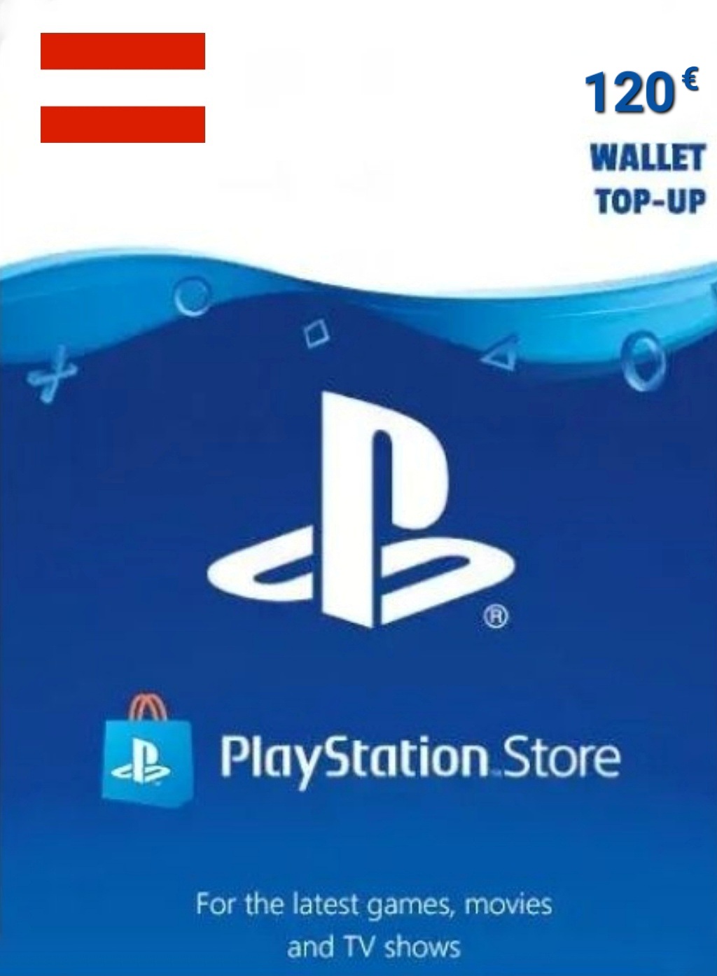 Austria PSN 120 EUR Gift Card cover image
