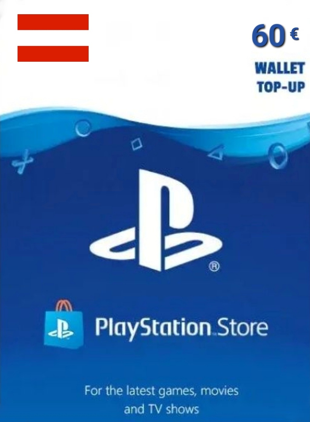 Austria PSN 60 EUR Gift Card cover image