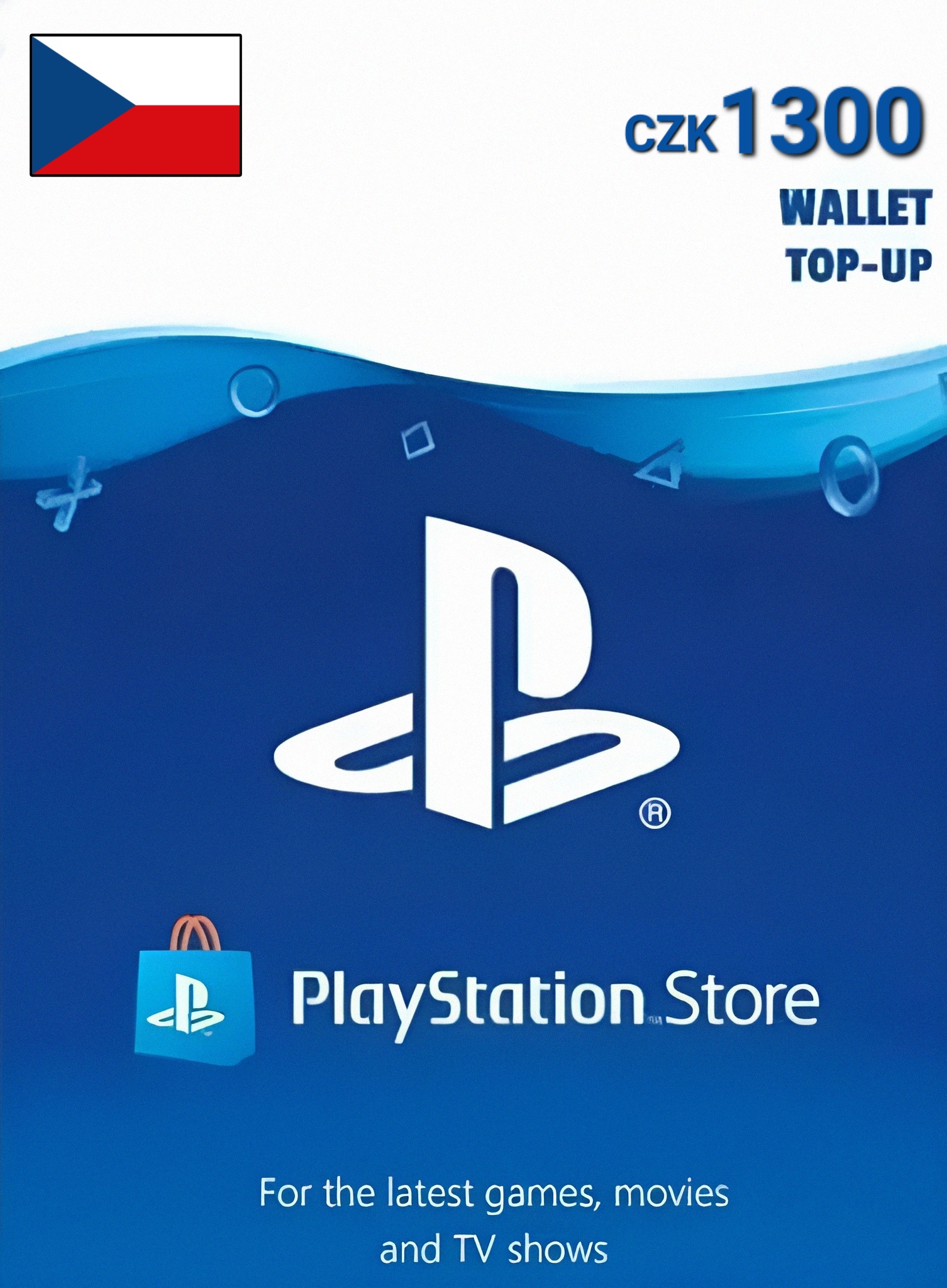 Czech Republic PSN 1300 CZK Gift Card cover image