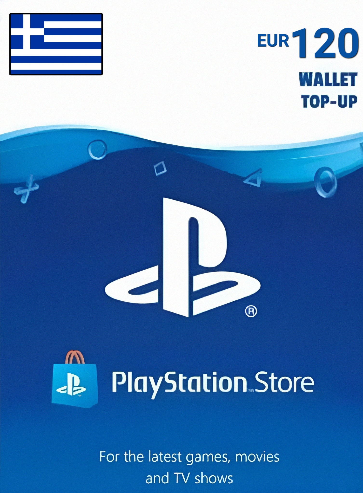 Greece PSN 120 EUR Gift Card cover image