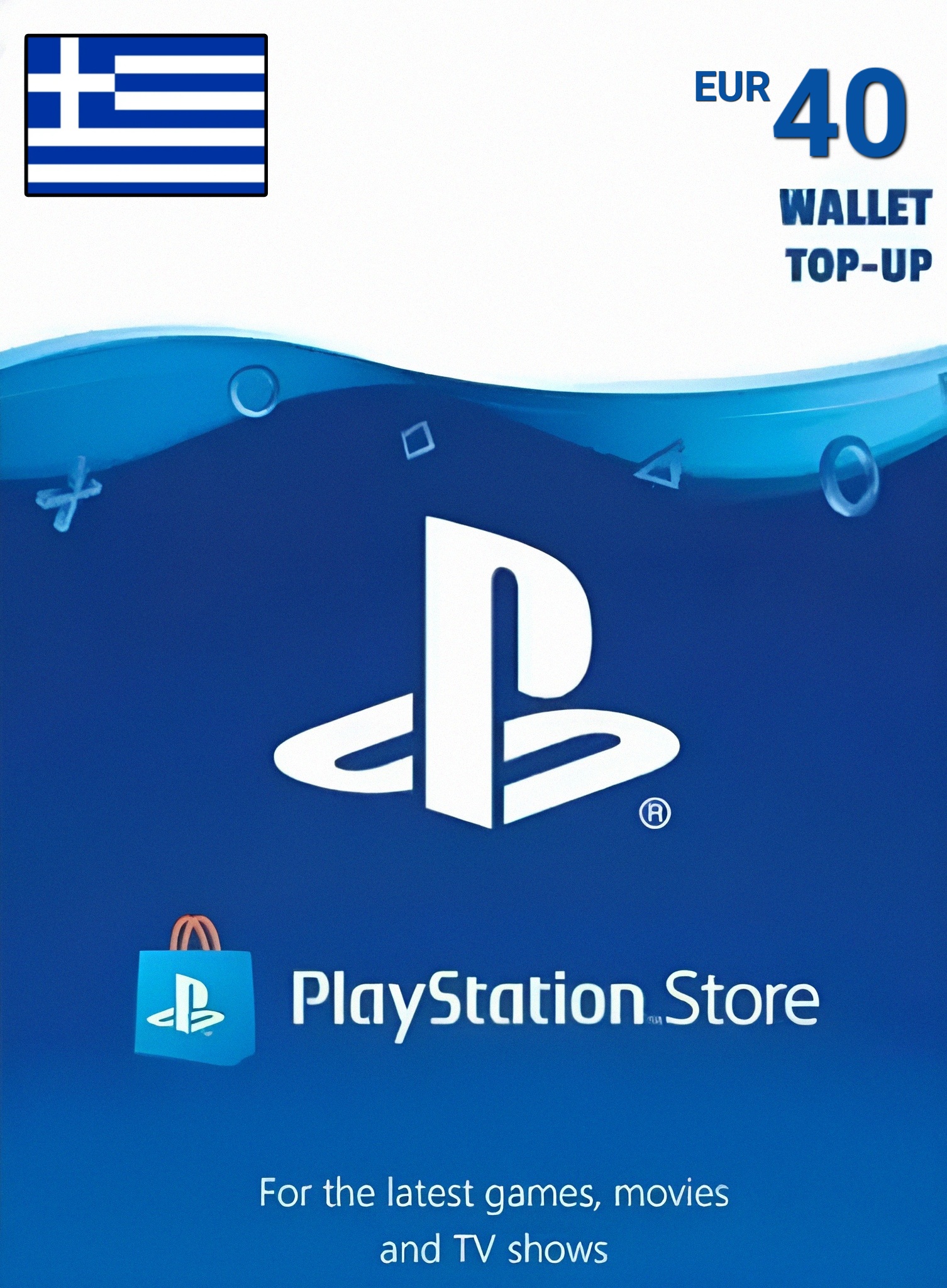 Greece PSN 40 EUR Gift Card cover image
