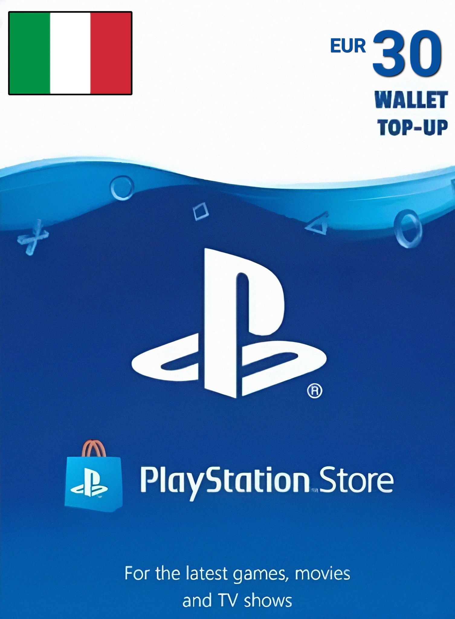 Italy PSN 30 EUR Gift Card cover image