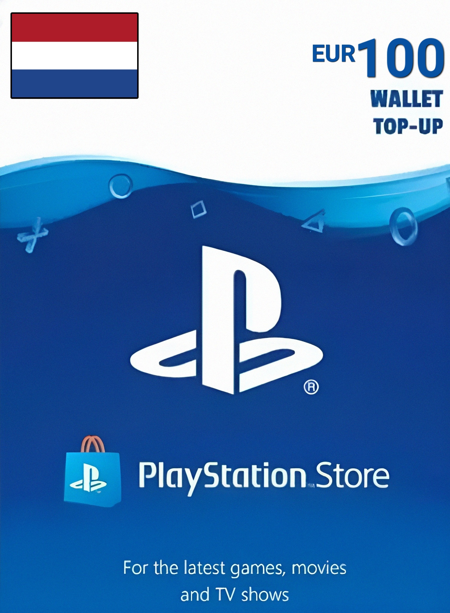 Netherlands PSN 100 EUR Gift Card cover image