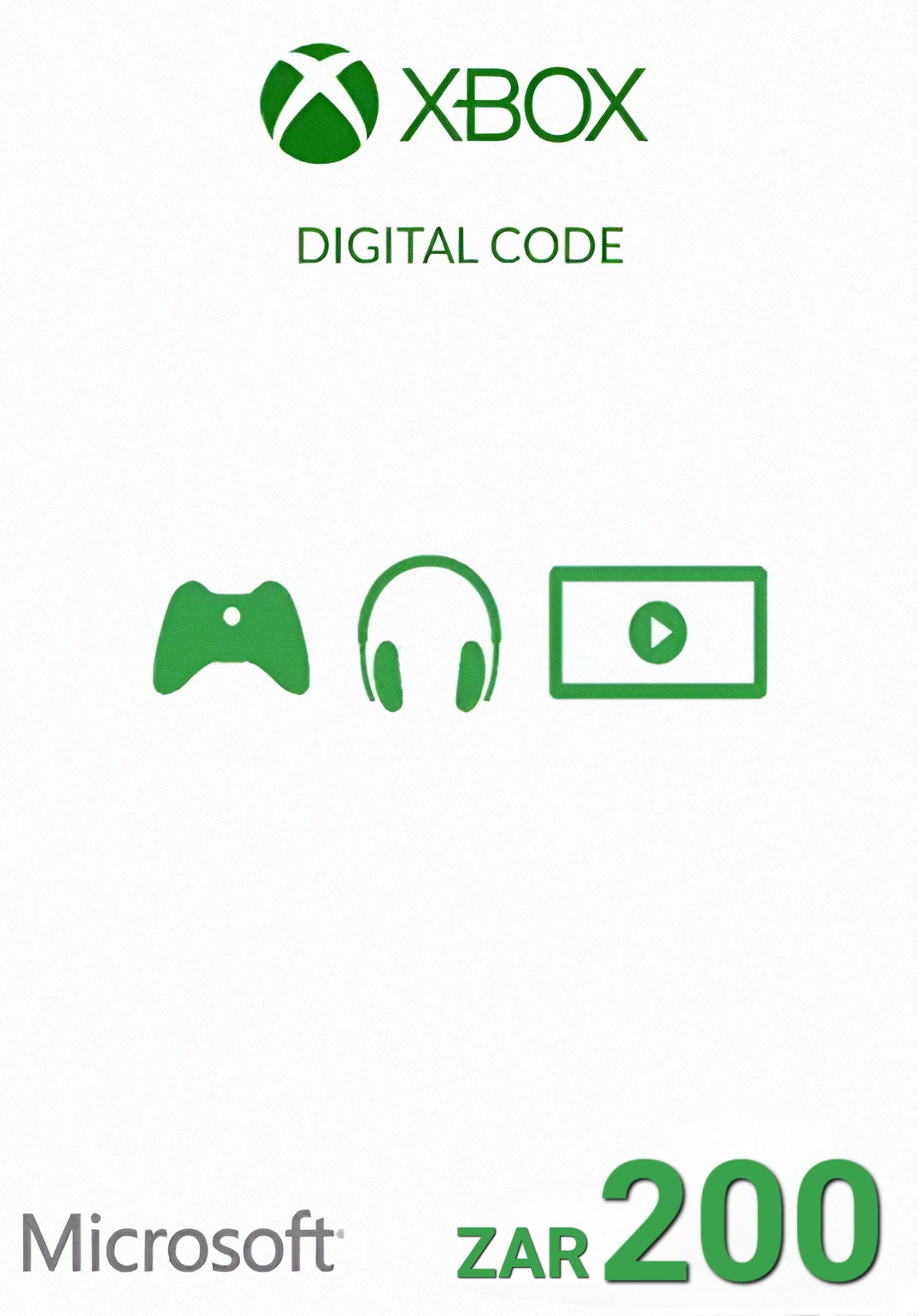 South Africa Xbox 200 ZAR Gift Card cover image