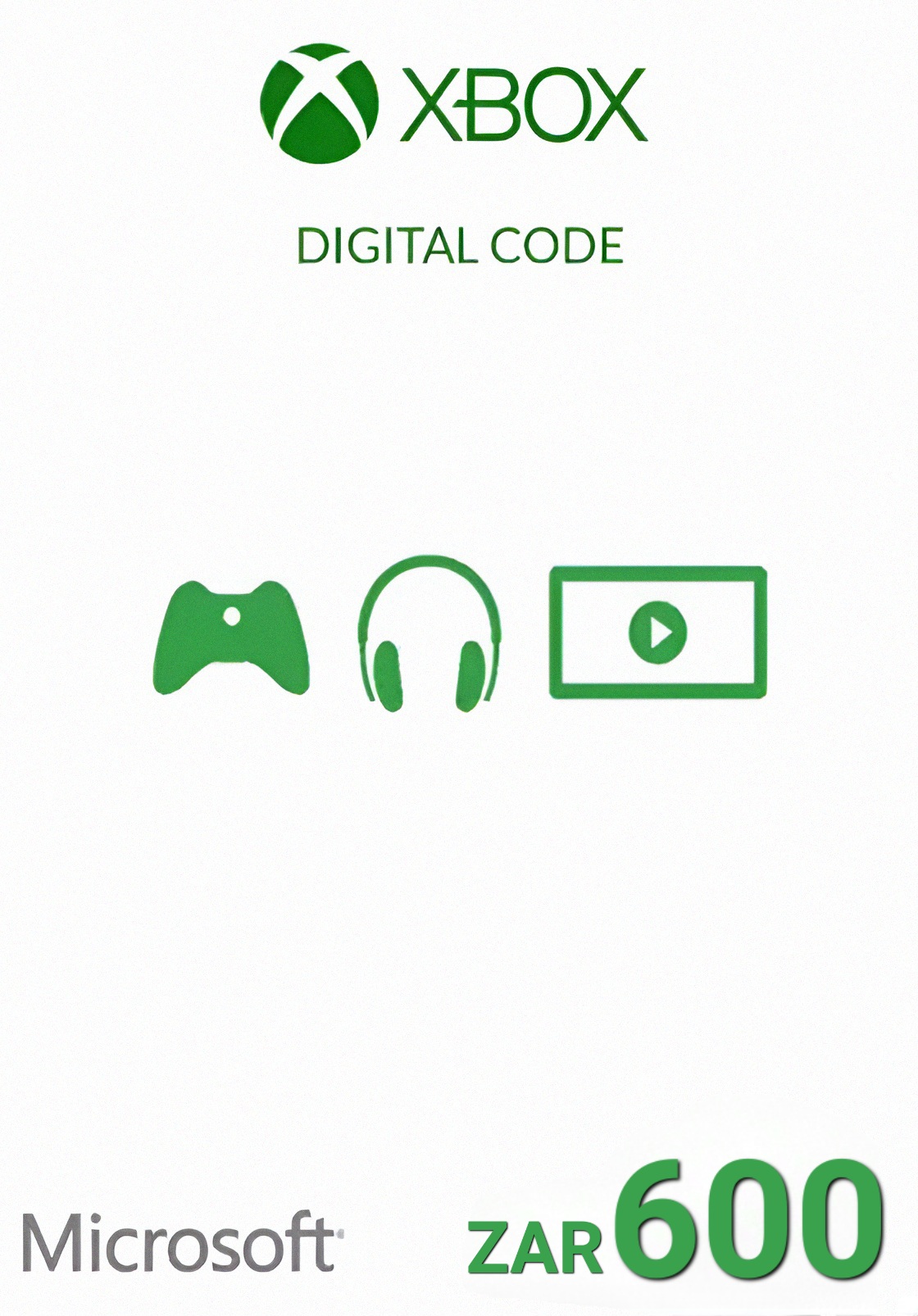 South Africa Xbox 600 ZAR Gift Card cover image