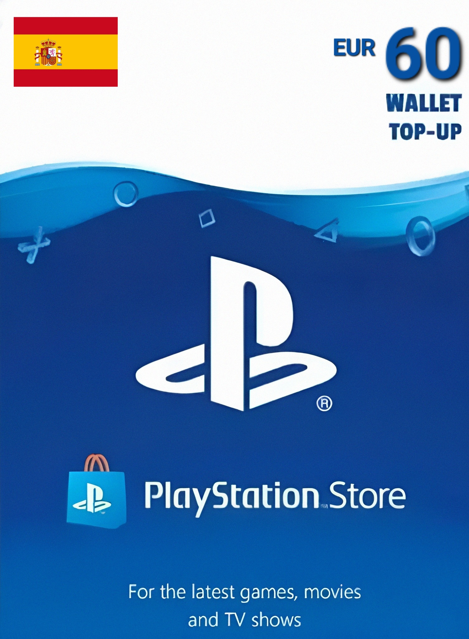 Hispaania PSN 60 EUR Kinkekaart cover image