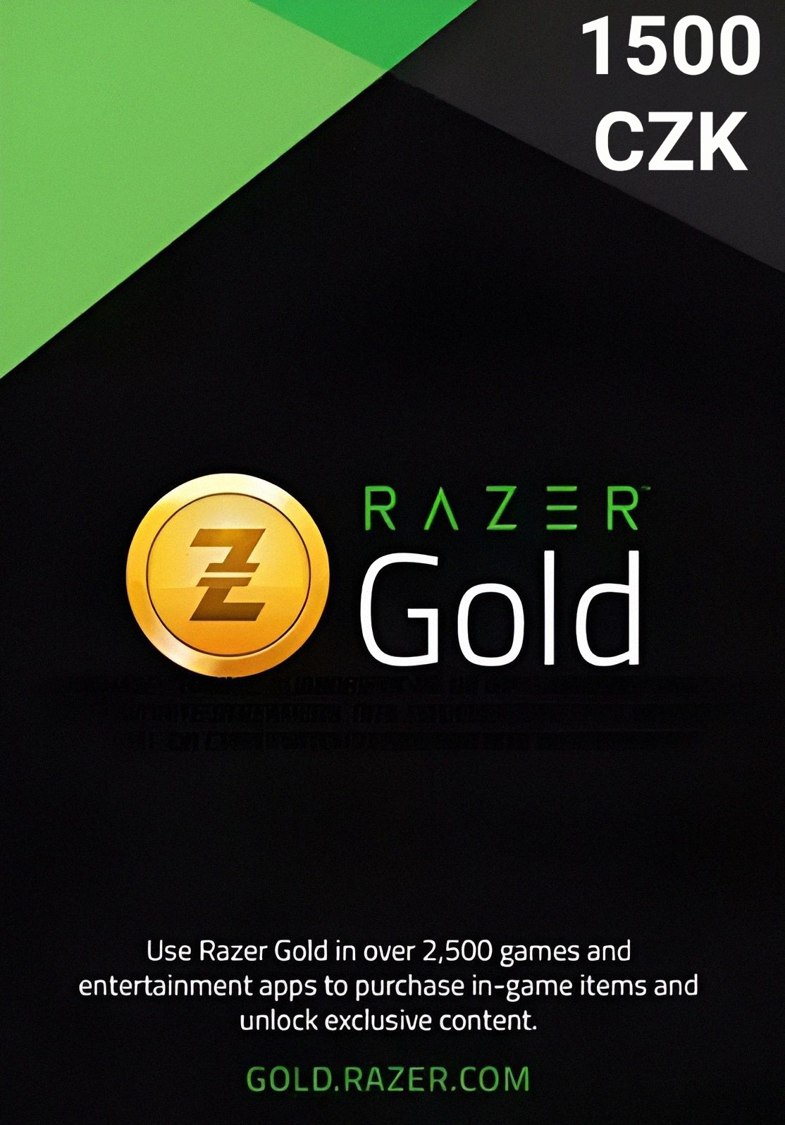 Razer Gold Tschechische Republik 1500 CZK Geschenkkarte cover image