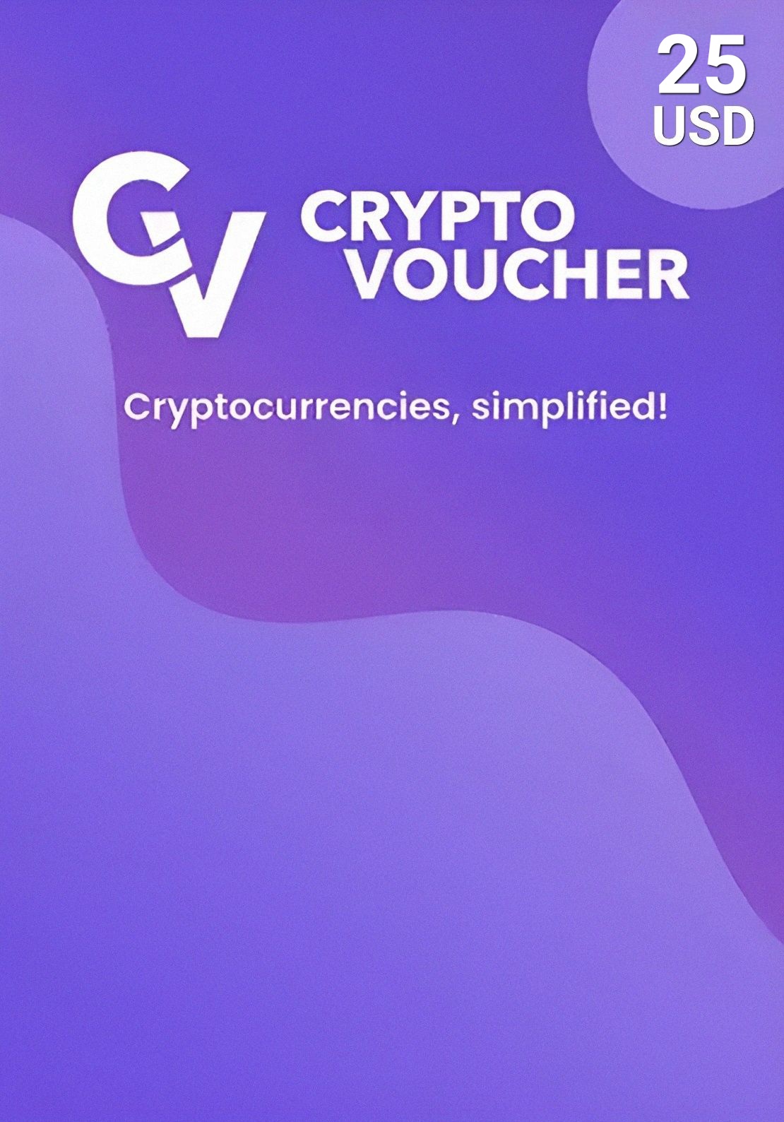 Crypto Voucher USA 25 USD Kinkekaart cover image