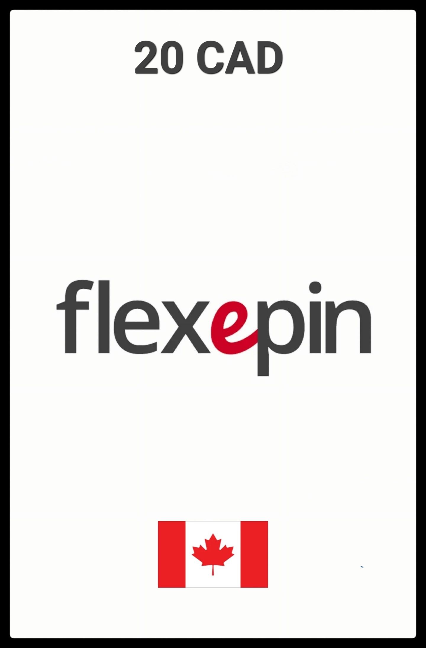 Flexepin Kanada 20 CAD Kinkekaart cover image