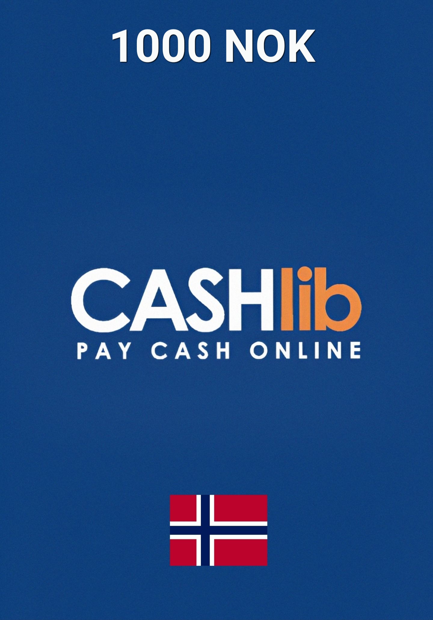 CASHlib Norway 1000 NOK Gift Card cover image