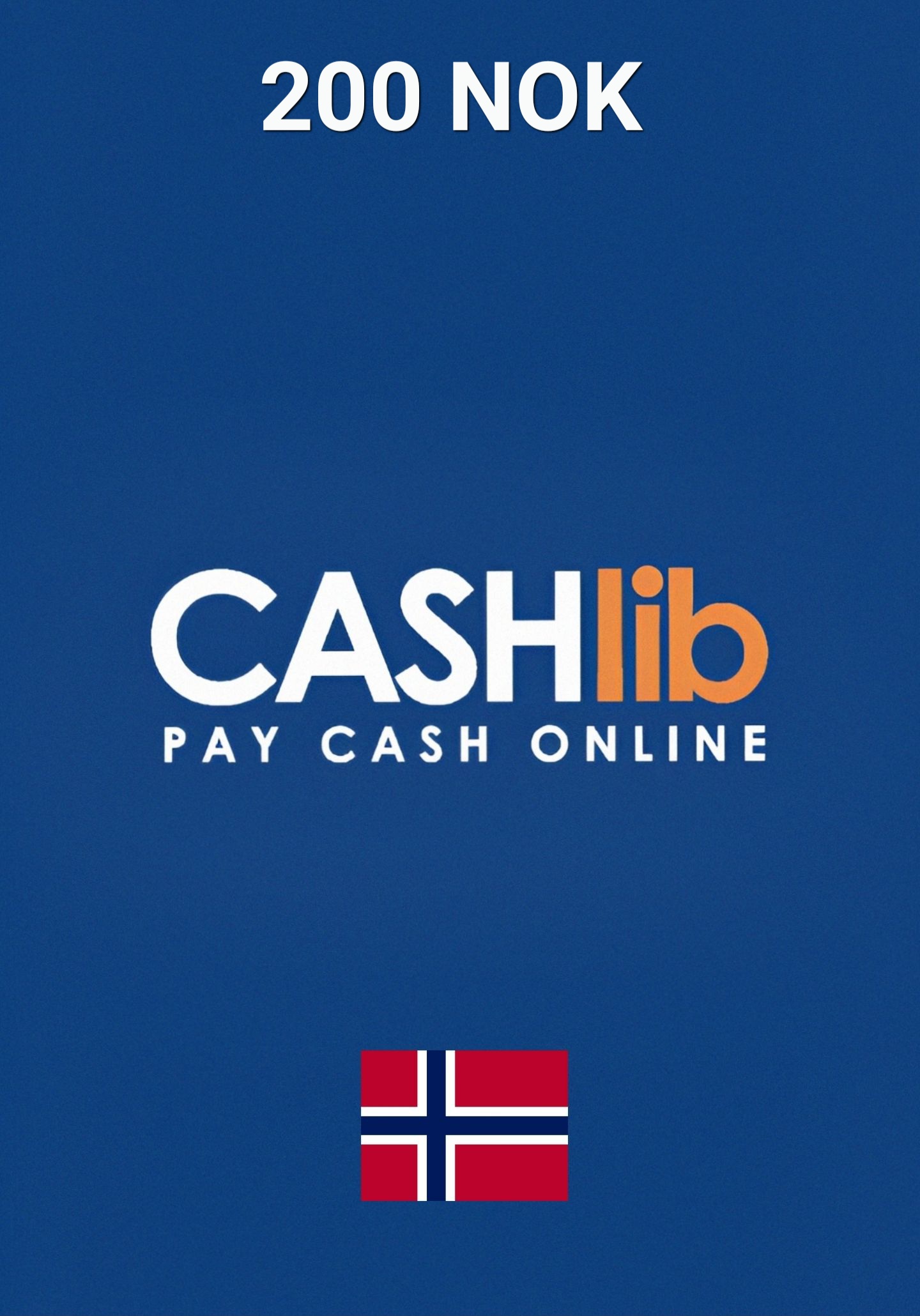 CASHlib Norway 200 NOK Gift Card cover image