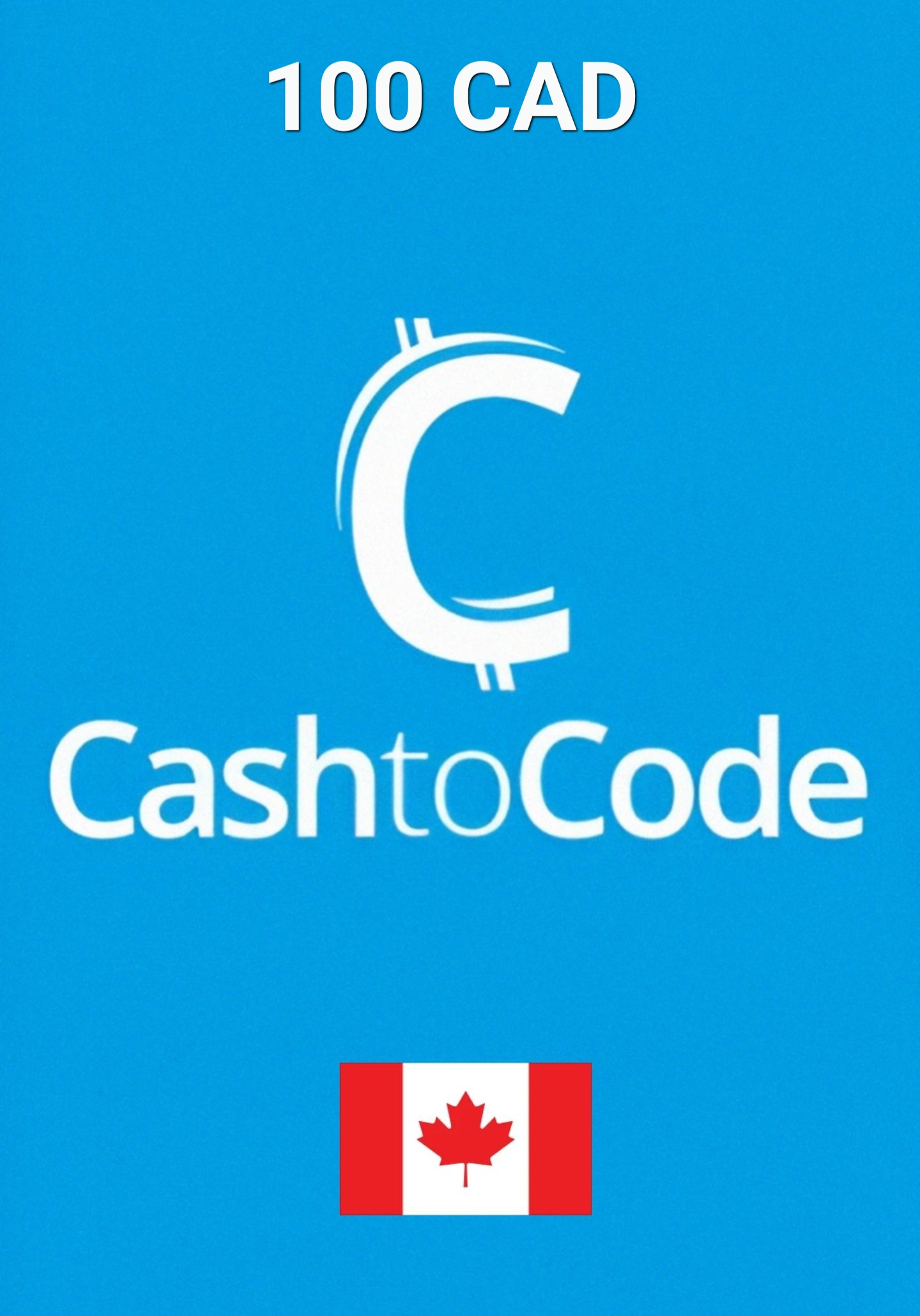 CashtoCode Kanada 100 CAD Kinkekaart cover image