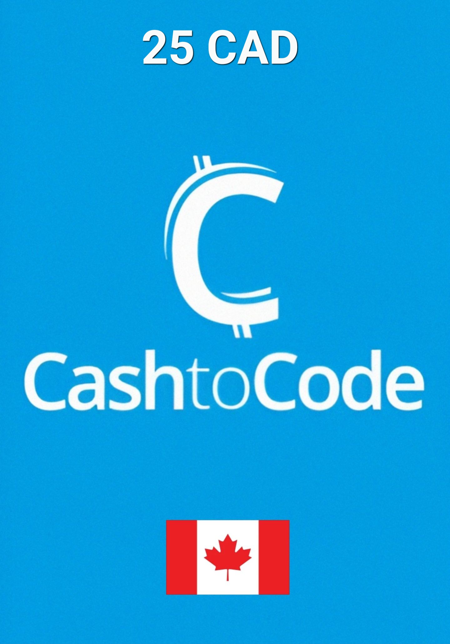 CashtoCode Kanada 25 CAD Kinkekaart cover image