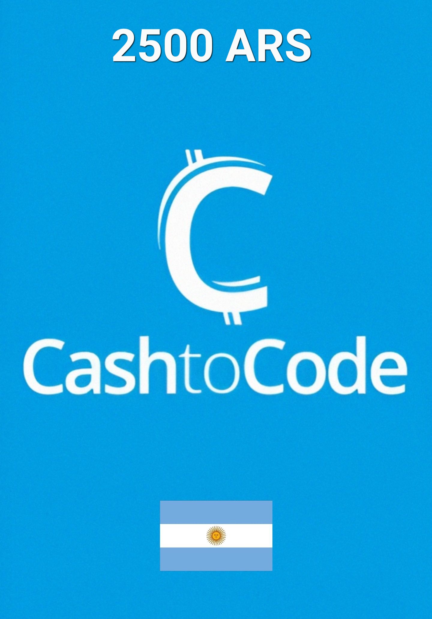 CashtoCode Argentiina 2500 ARS Kinkekaart cover image