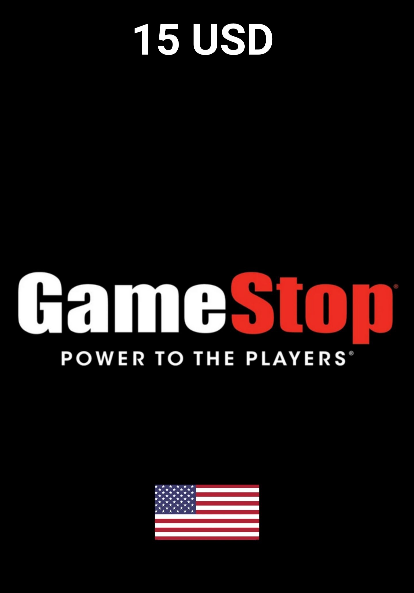 GameStop USA 15 USD Gift Card cover image