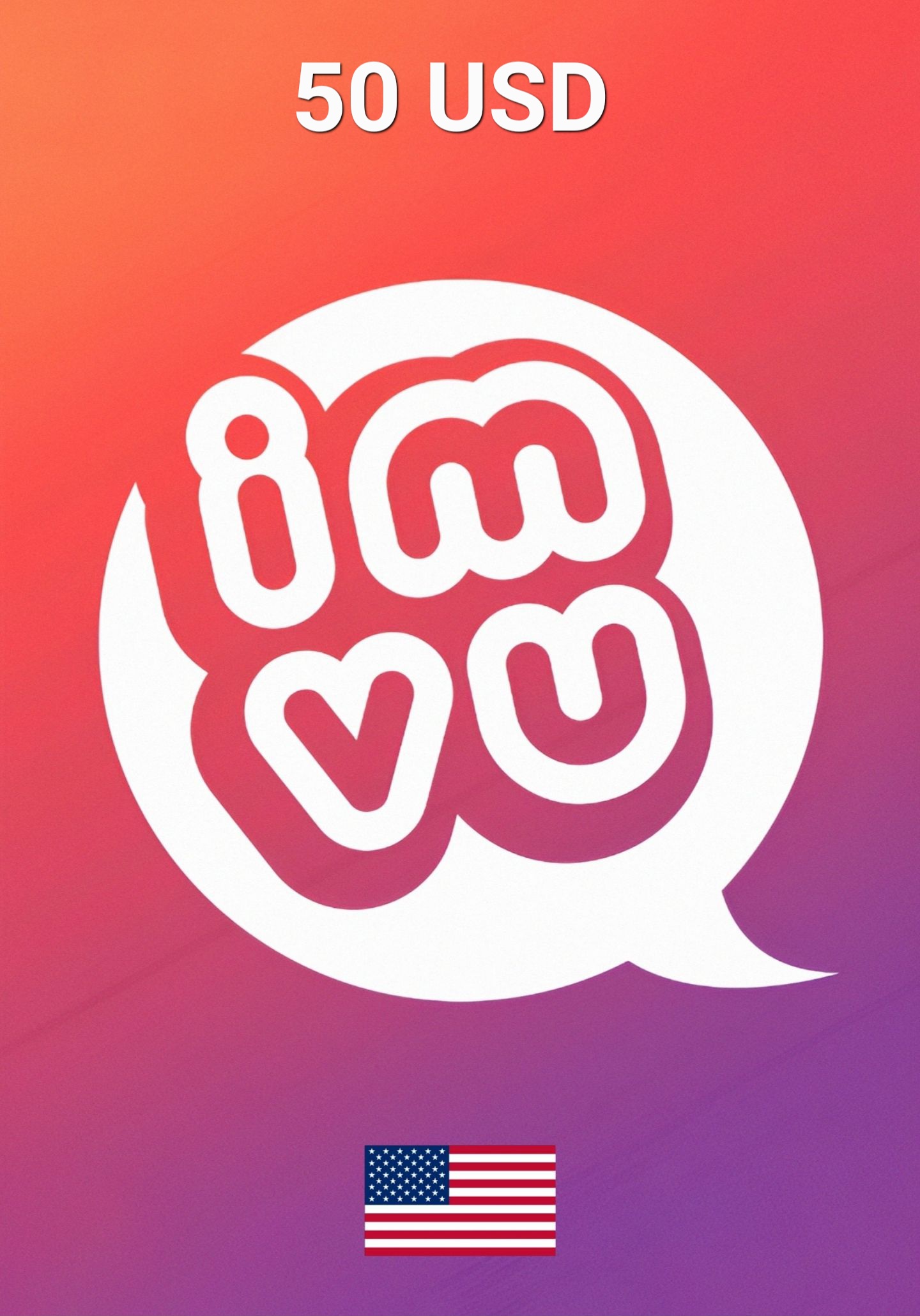 IMVU USA 50 USD Kinkekaart cover image