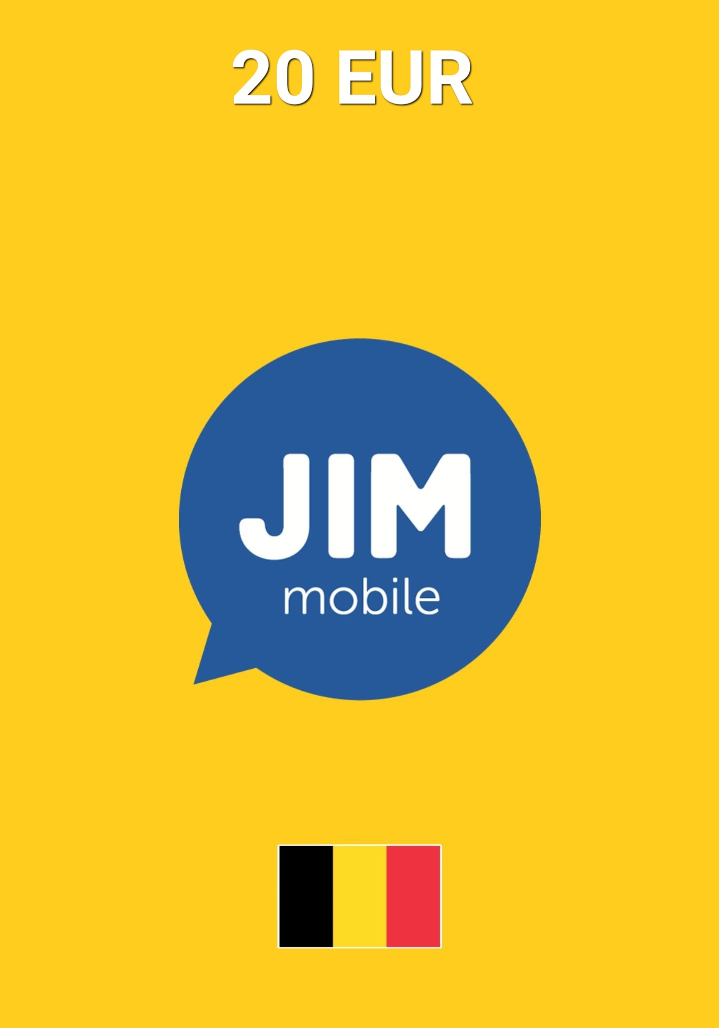 JIM Mobile Belgia 20 EUR Kinkekaart cover image