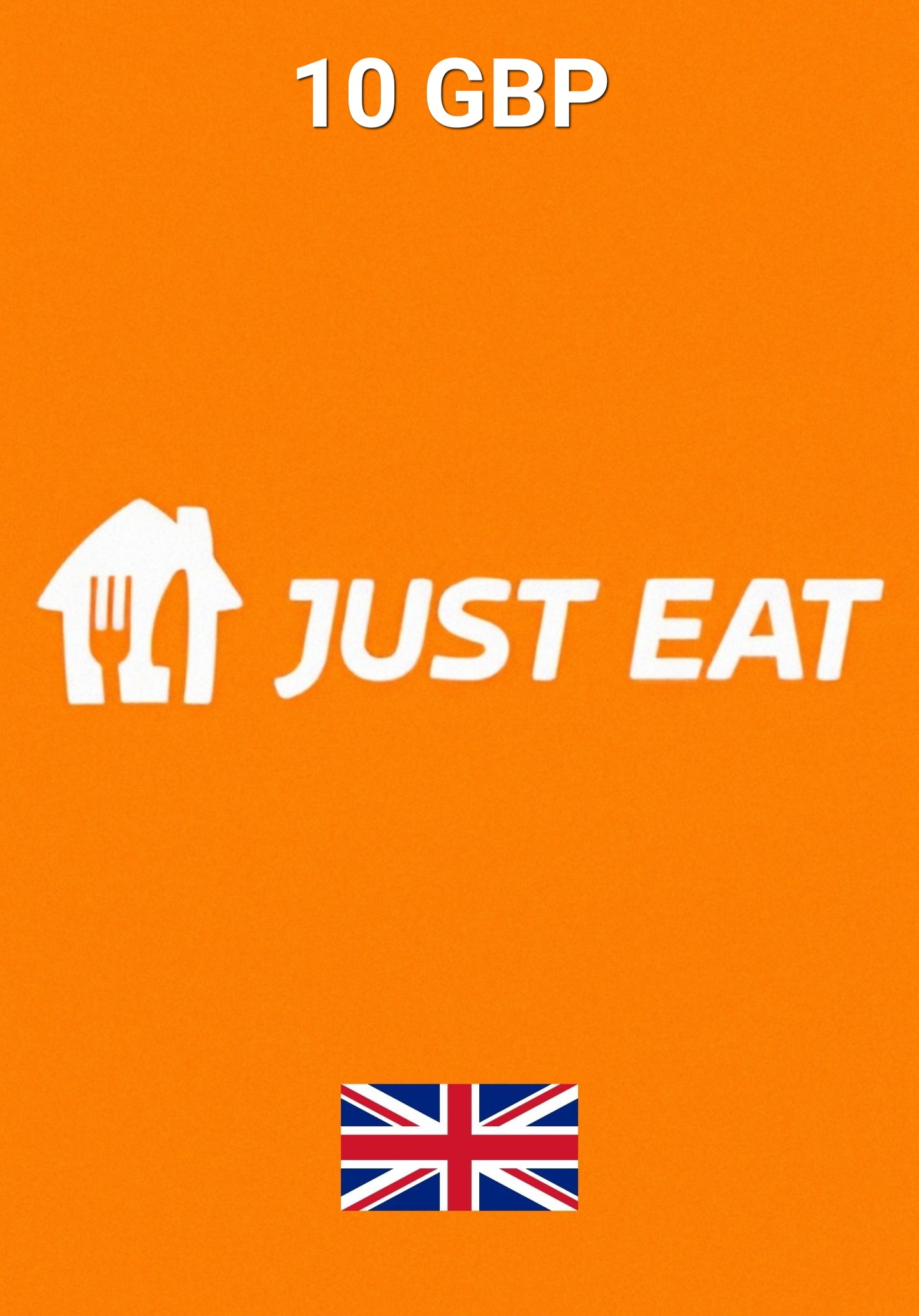 Just Eat UK 10 GBP Kinkekaart cover image