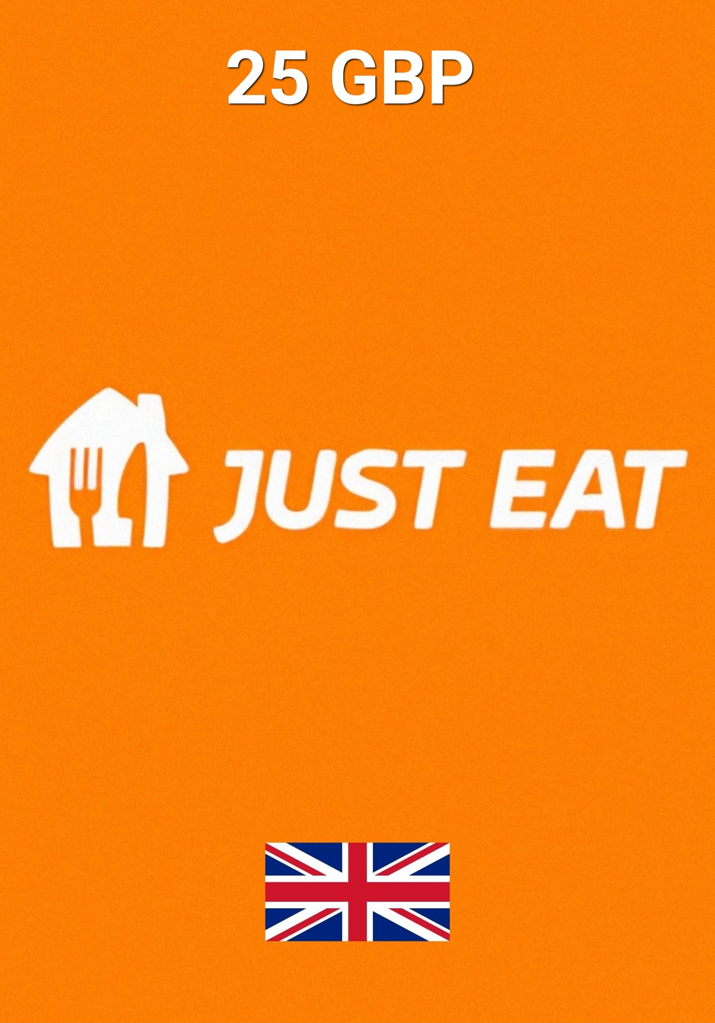 Just Eat UK 25 GBP Kinkekaart cover image