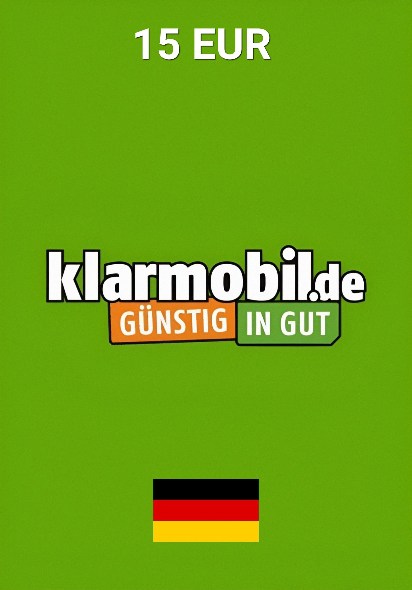 KlarMobil Germany 15 EUR Kinkekaart cover image