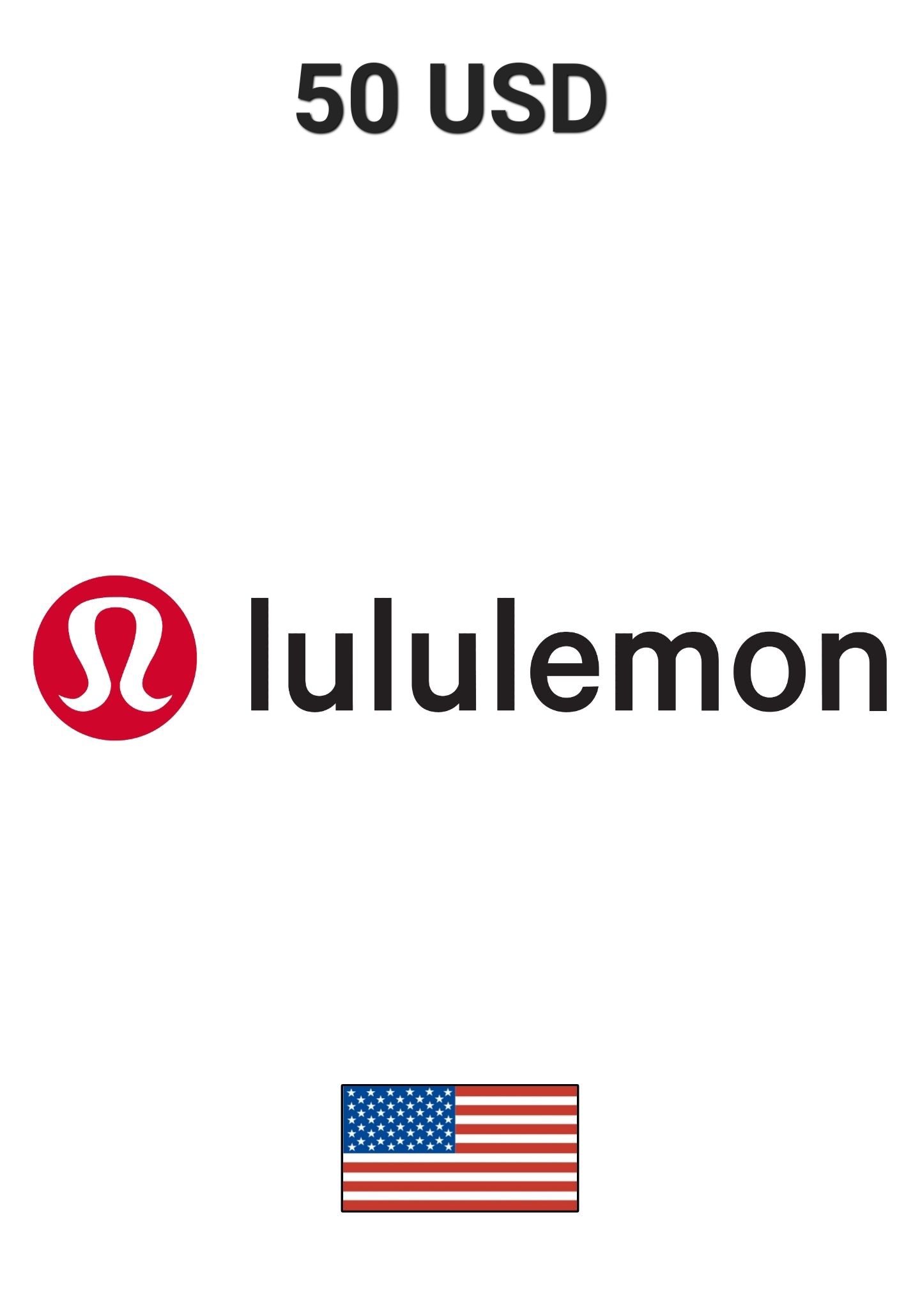 Lululemon USA 50 USD Gift Card cover image