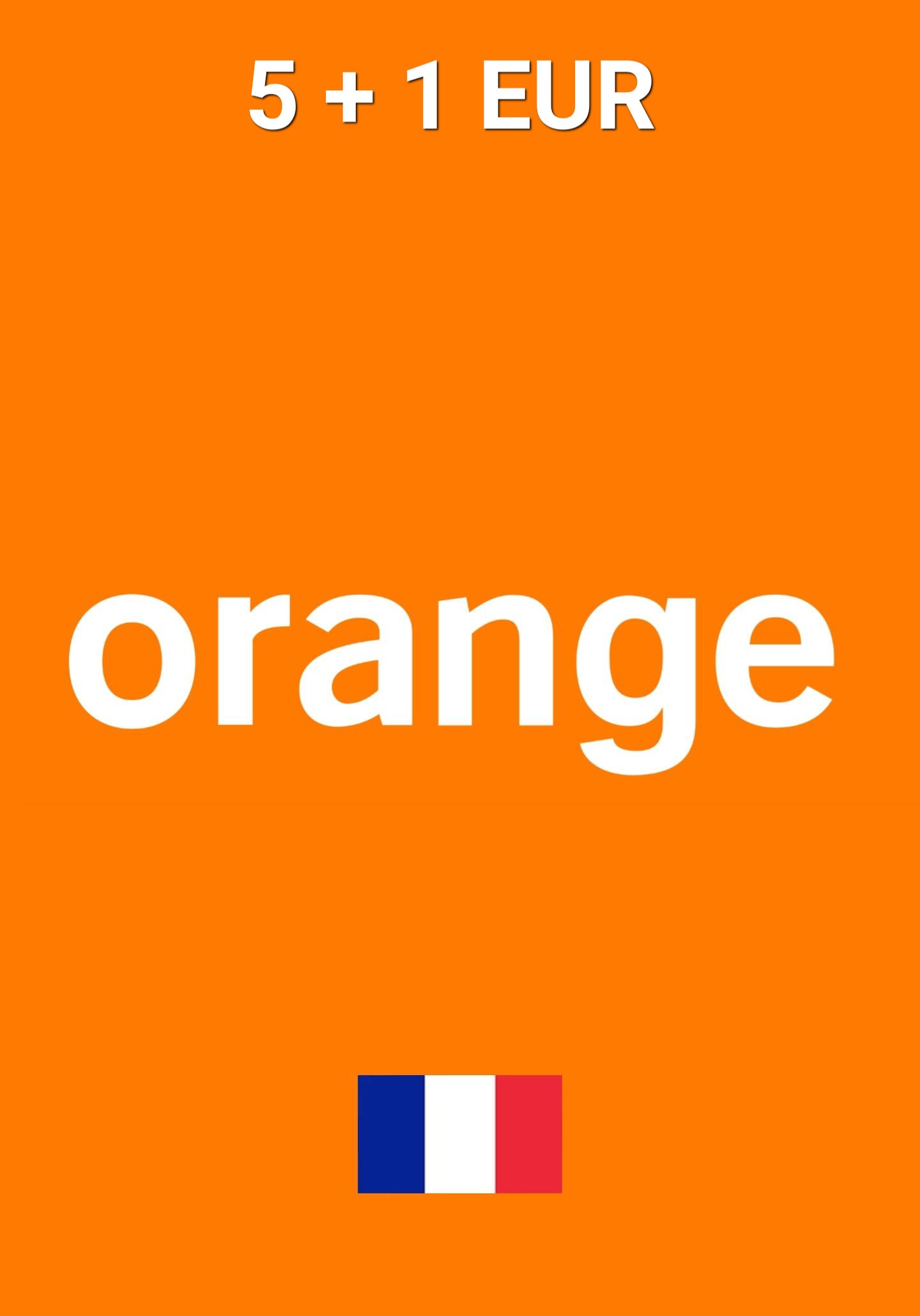 Orange E-recharge France 5 + 1 EUR Gift Card cover image