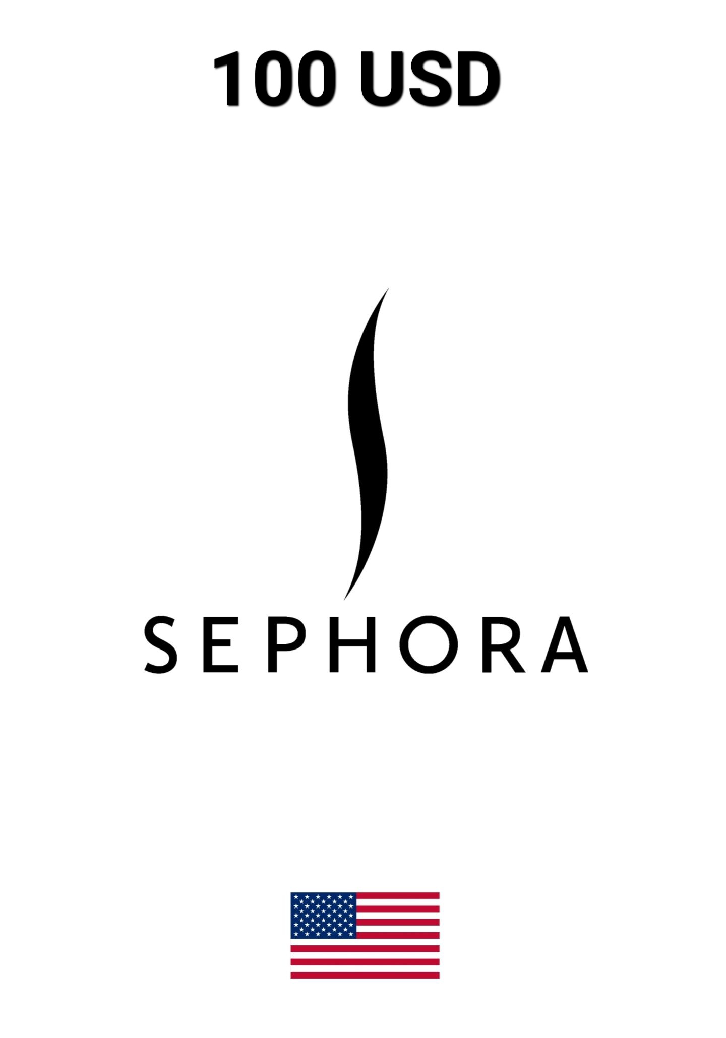 Sephora USA 100 USD Gift Card cover image