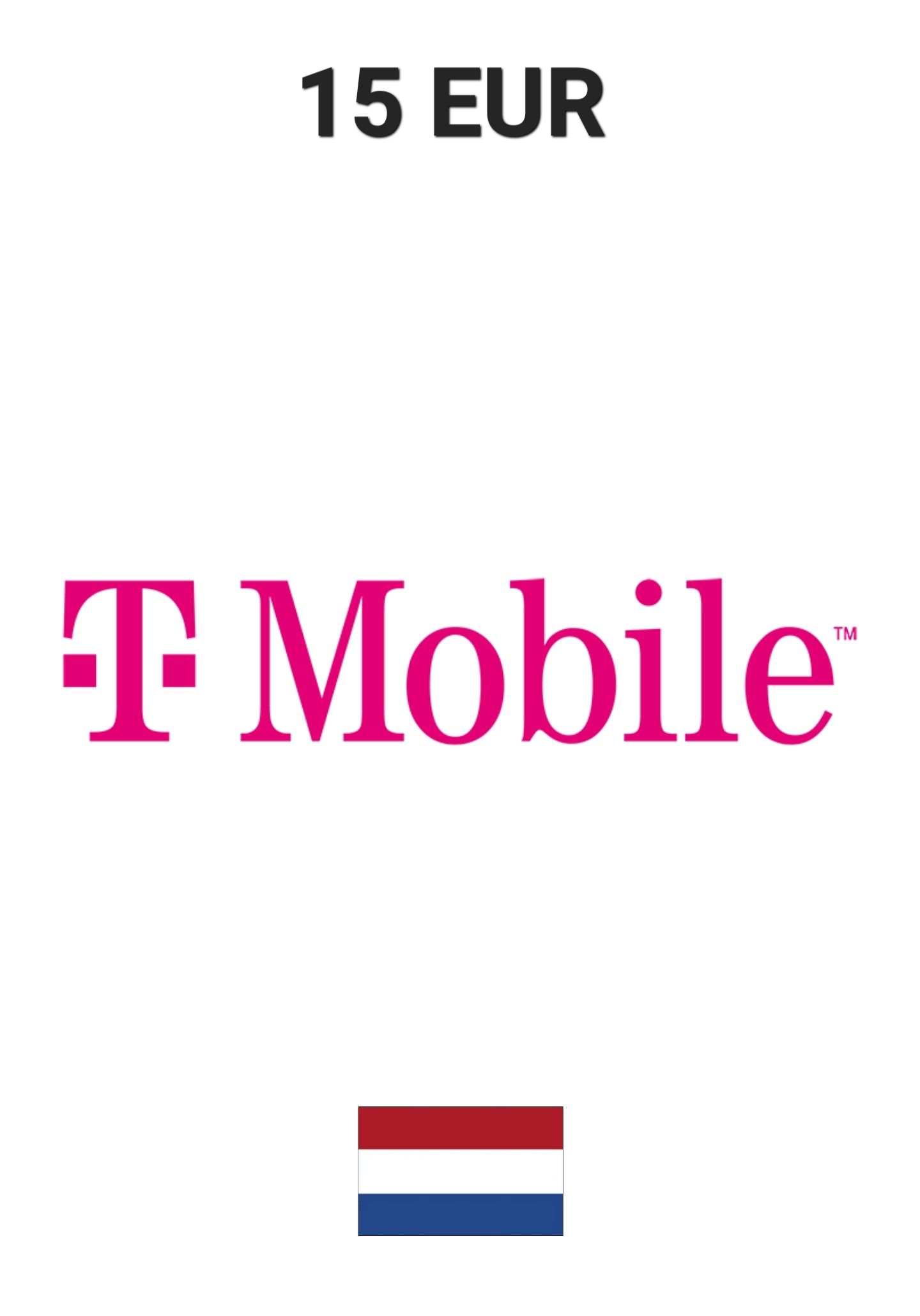 T-Mobile Netherlands 15 EUR Gift Card cover image