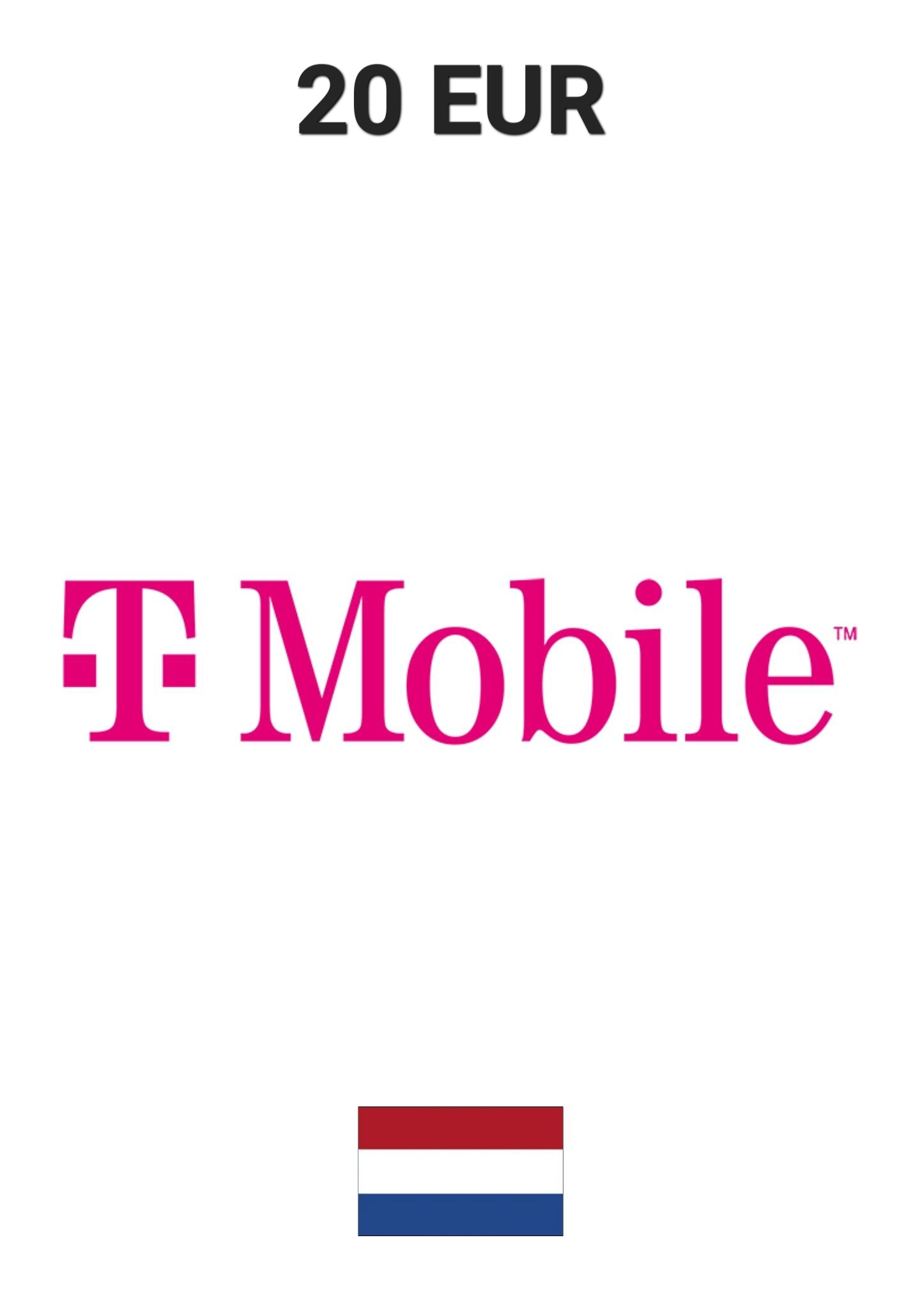 T-Mobile Netherlands 20 EUR Gift Card cover image