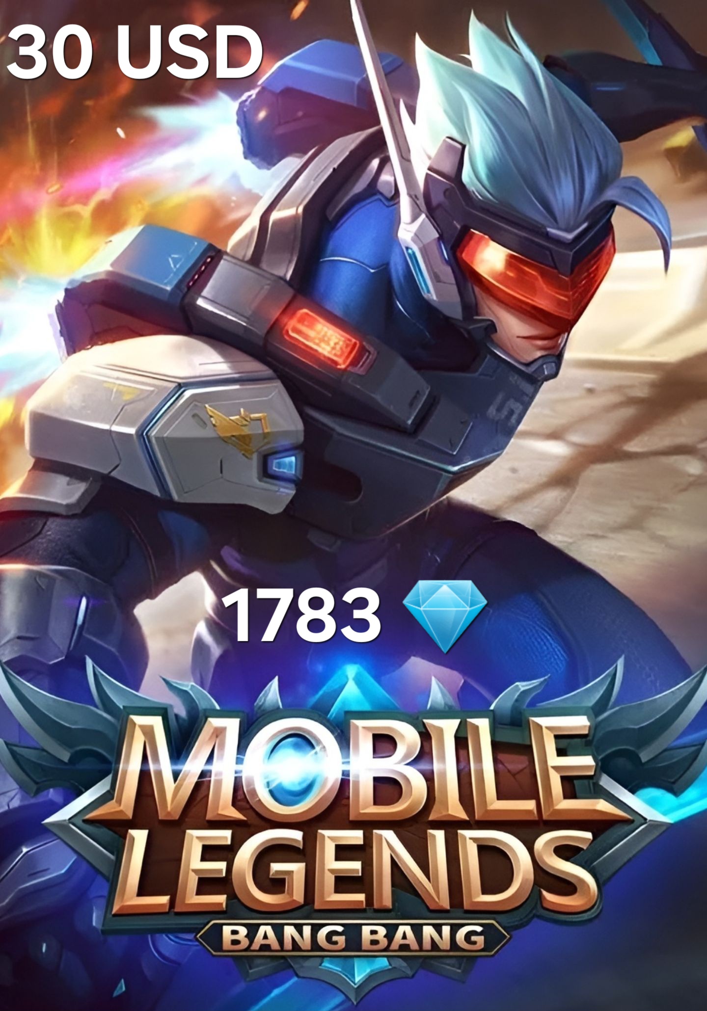 Mobile Legends - 1783 Diamonds - 30 USD Gift Card cover image