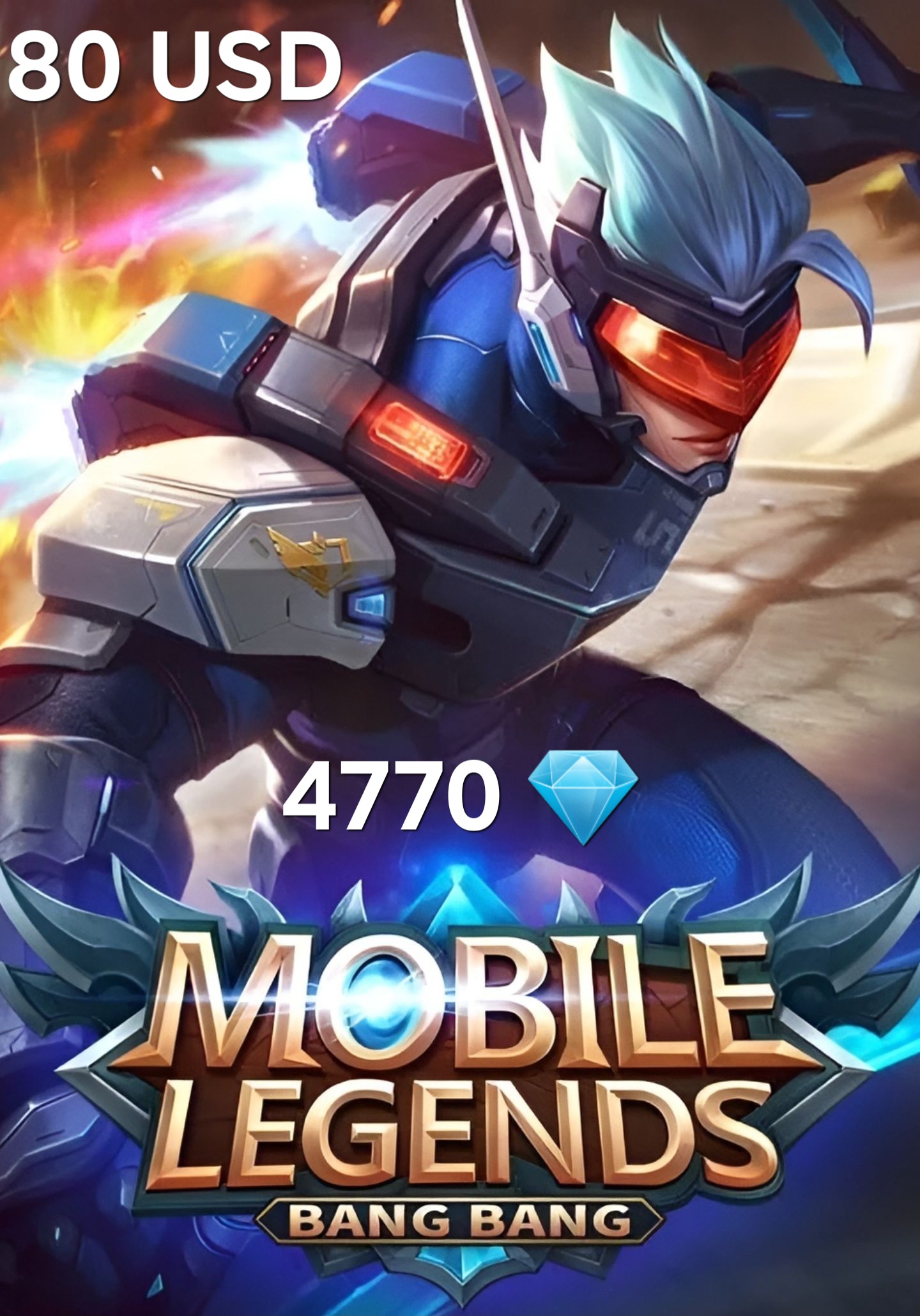 Mobile Legends - 4770 Diamonds - 80 USD Gift Card cover image