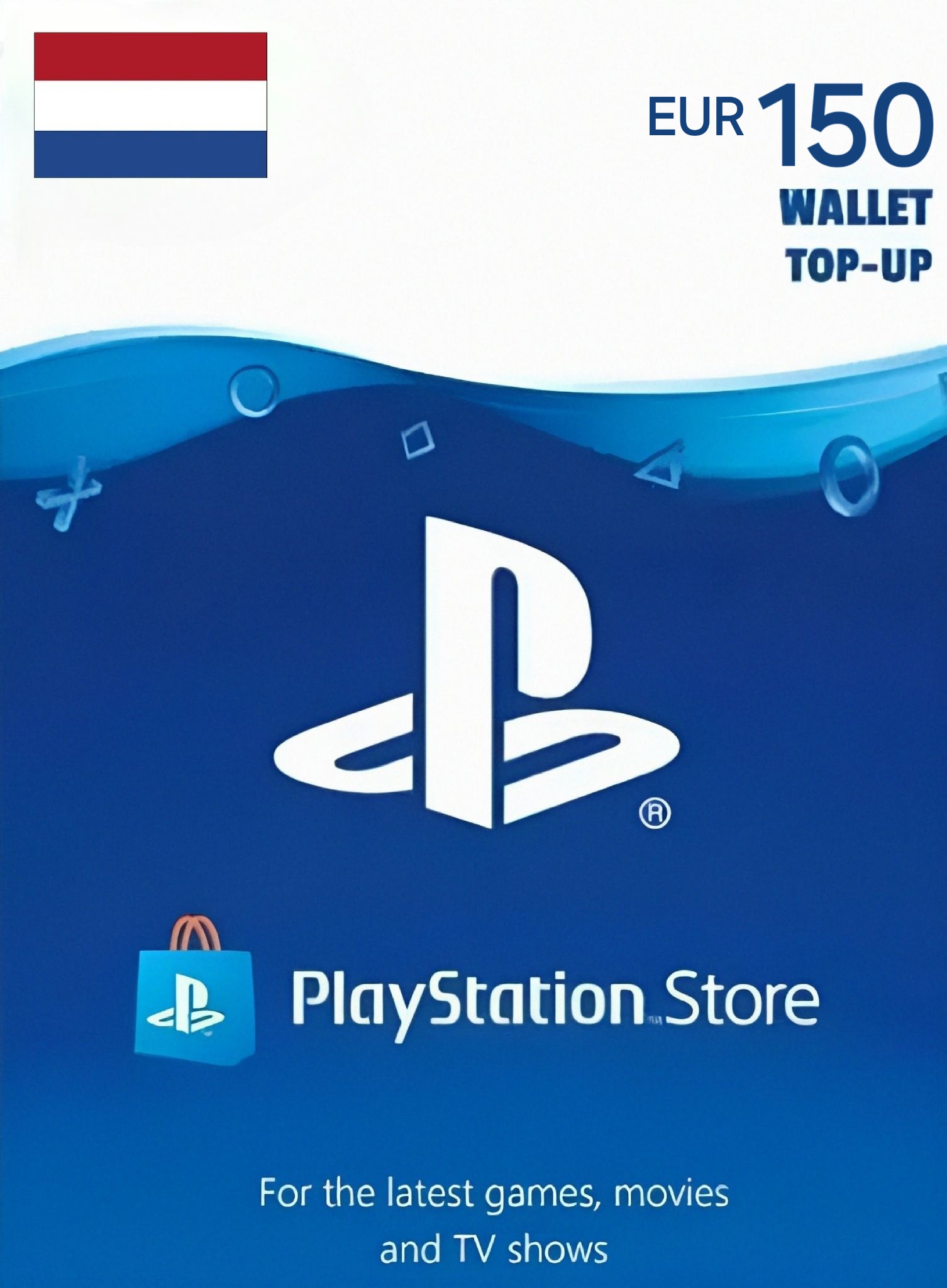 Netherlands PSN 150 EUR Gift Card cover image