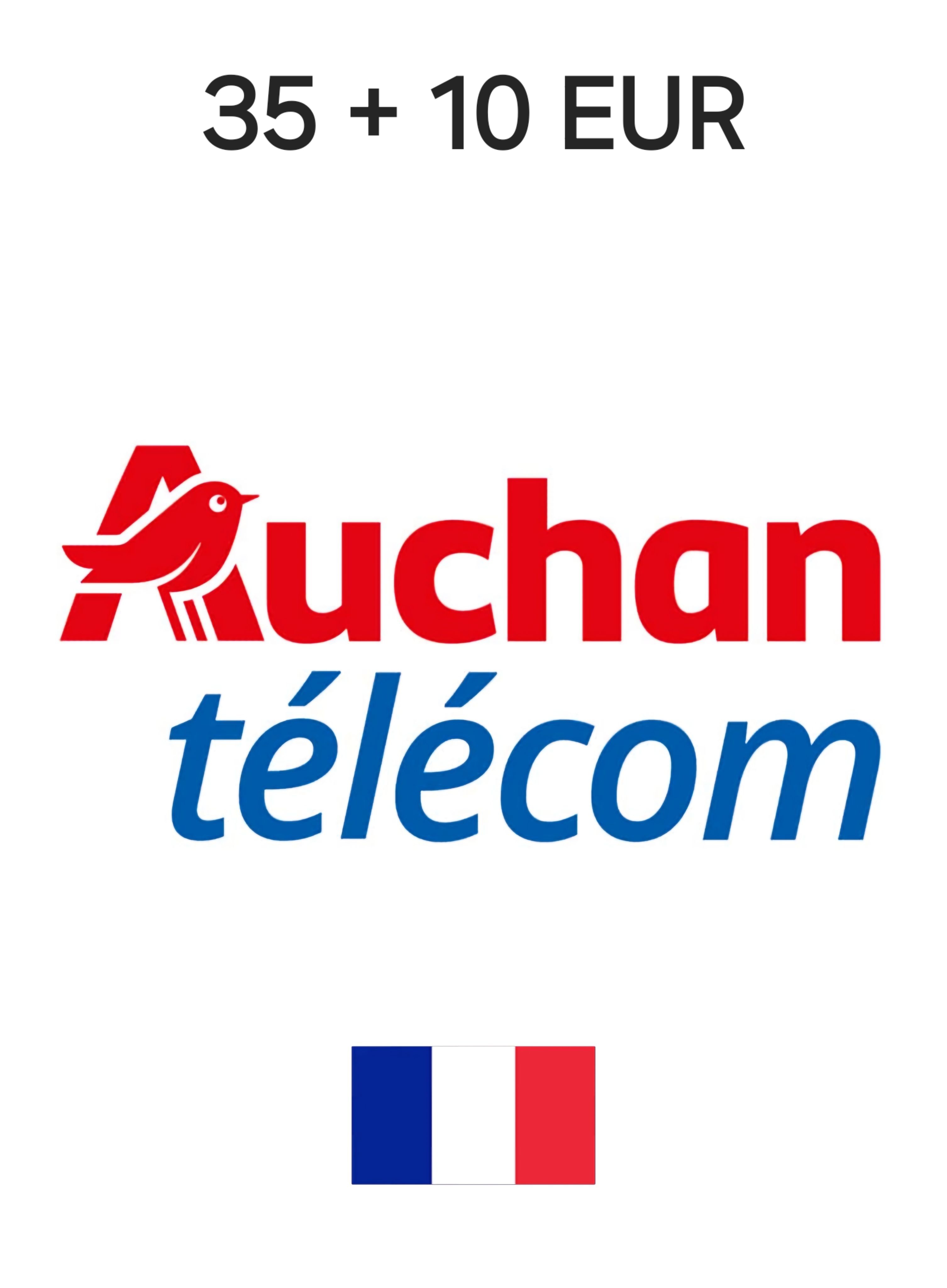 Auchan Télécom France 35 + 10 EUR Gift Card cover image