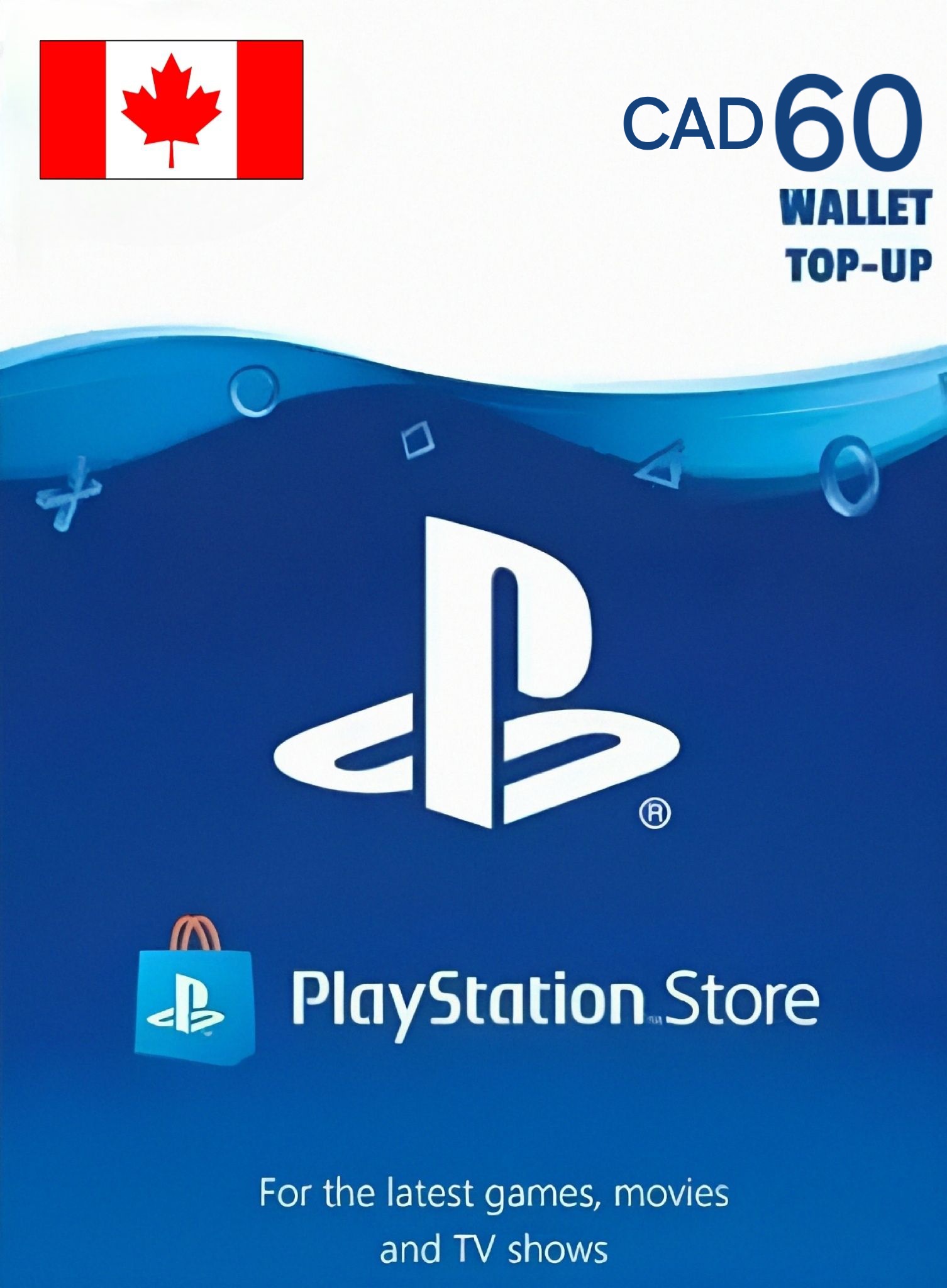 Canada PSN 60 CAD Gift Card cover image