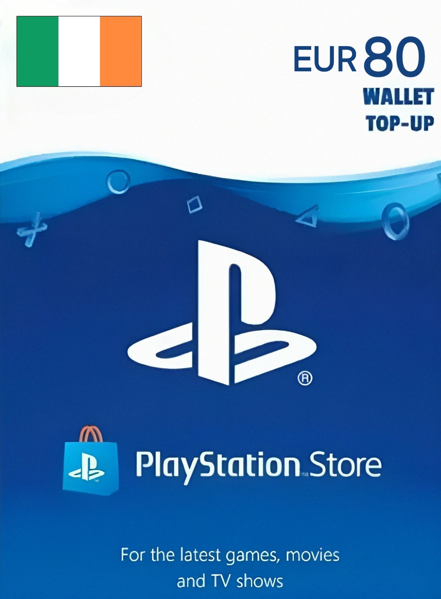 Ireland PSN 80 EUR Gift Card cover image