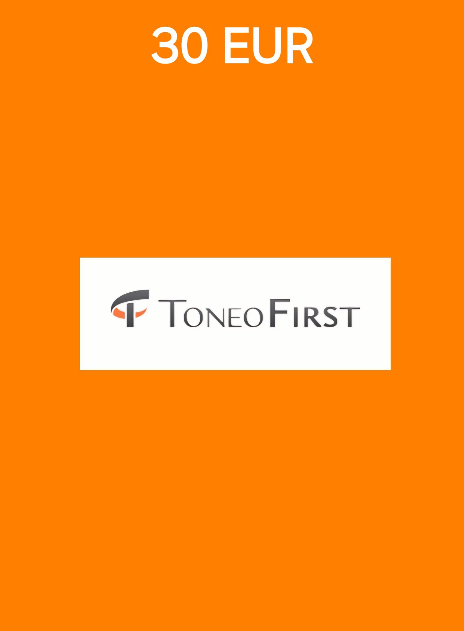 Toneo First 30 EUR Gift Card cover image