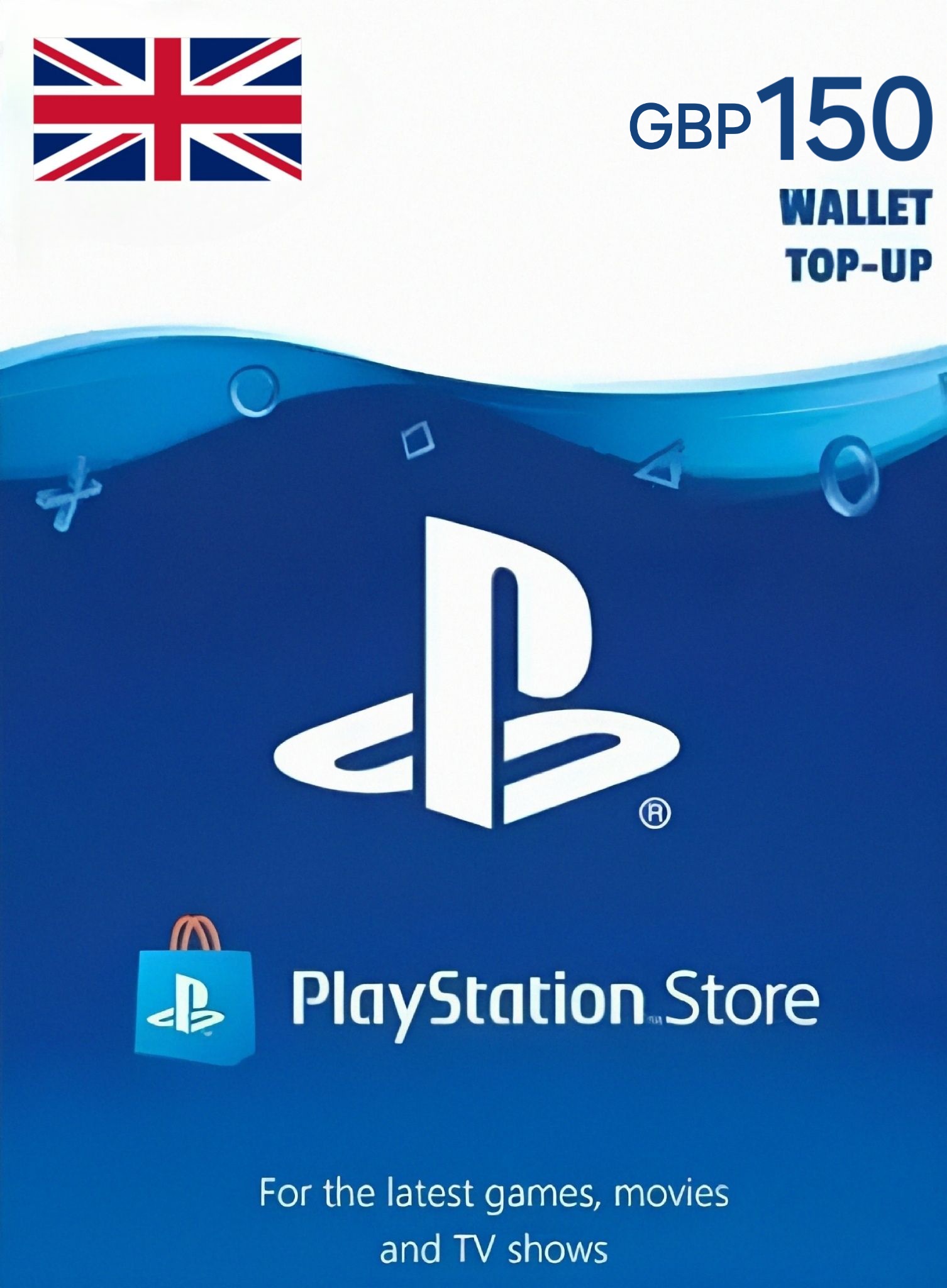 UK PSN 150 GBP Gift Card cover image