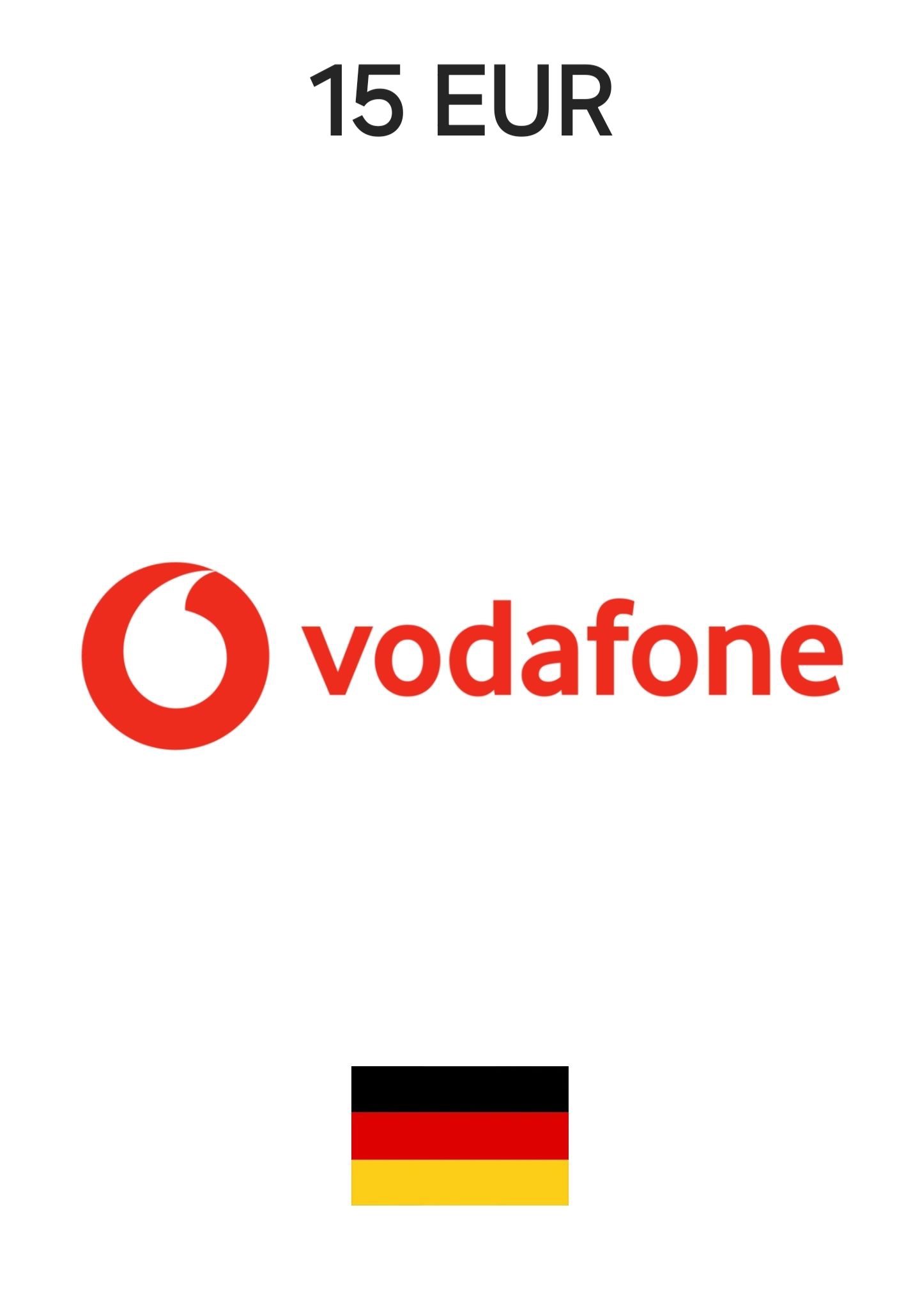 Vodafone Germany 15 EUR Gift Card cover image