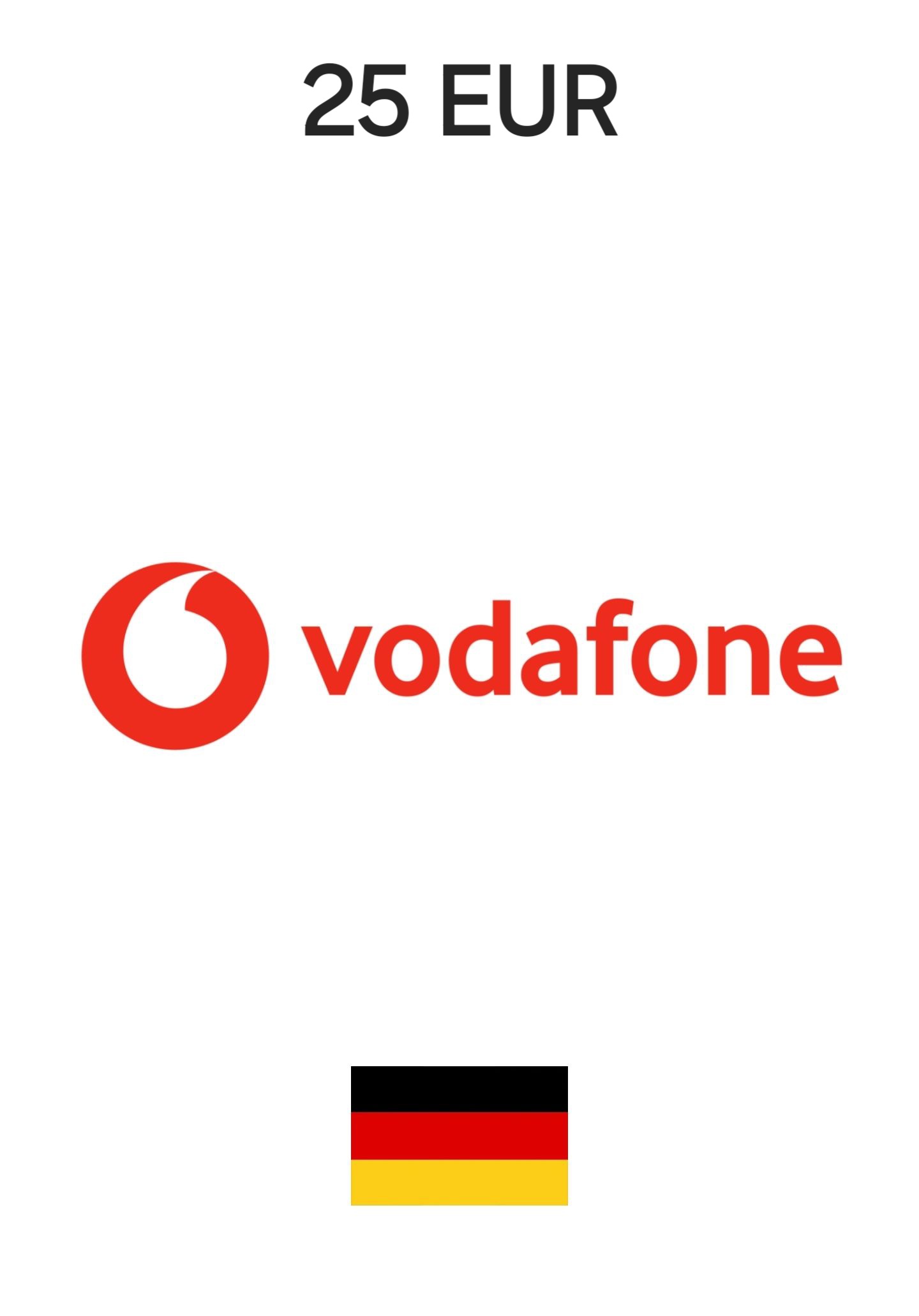 Vodafone Germany 25 EUR Gift Card cover image