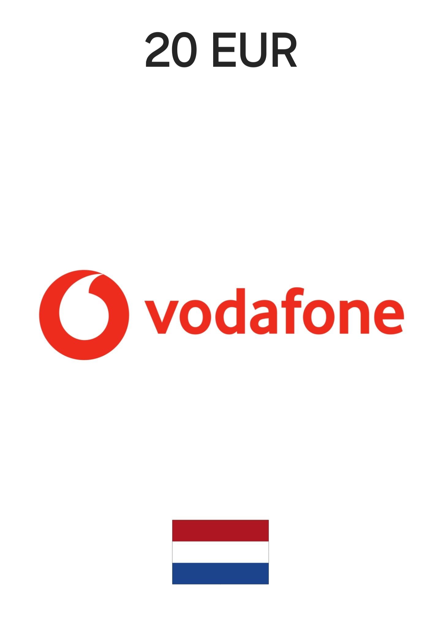 Vodafone Netherlands 20 EUR Gift Card cover image