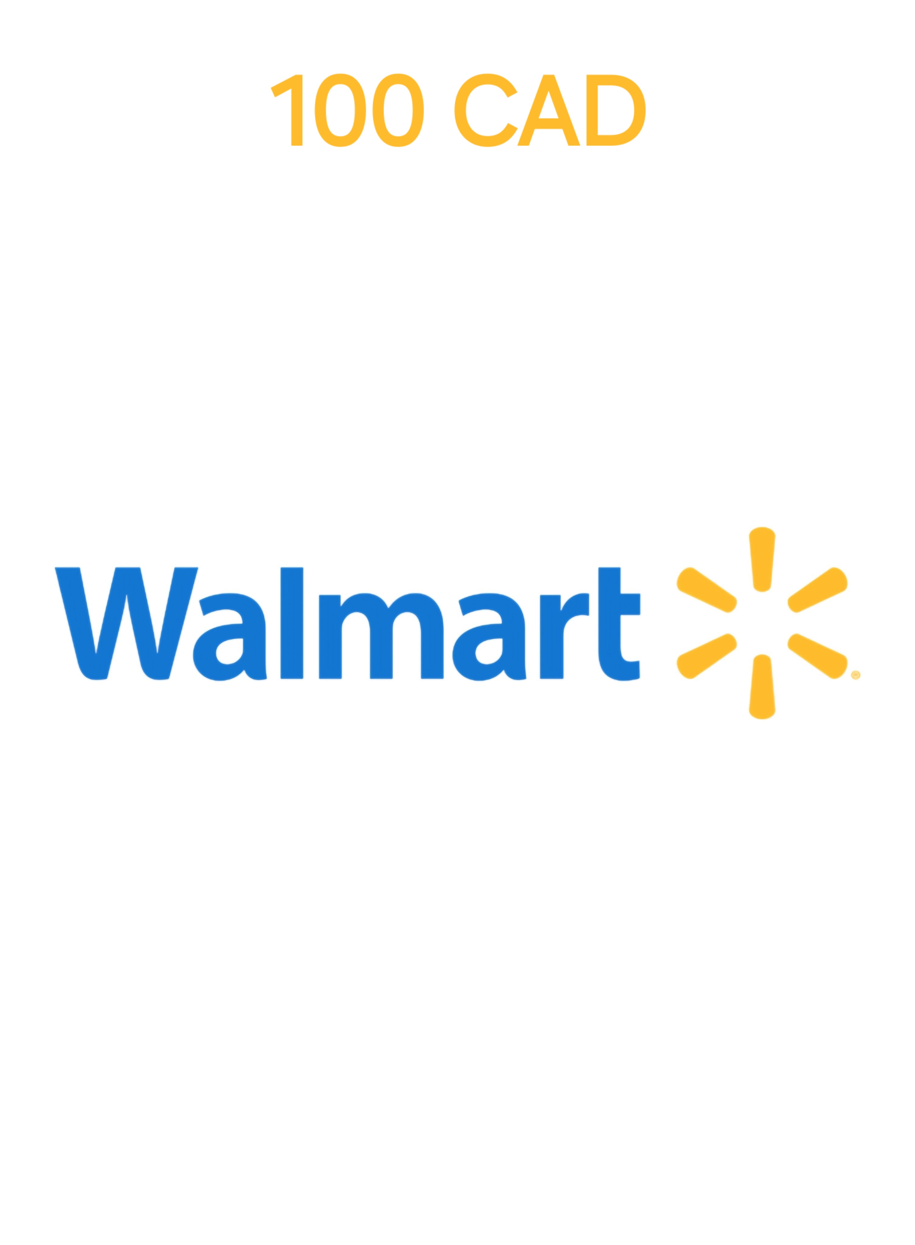 Walmart Canada 100 CAD Gift Card cover image