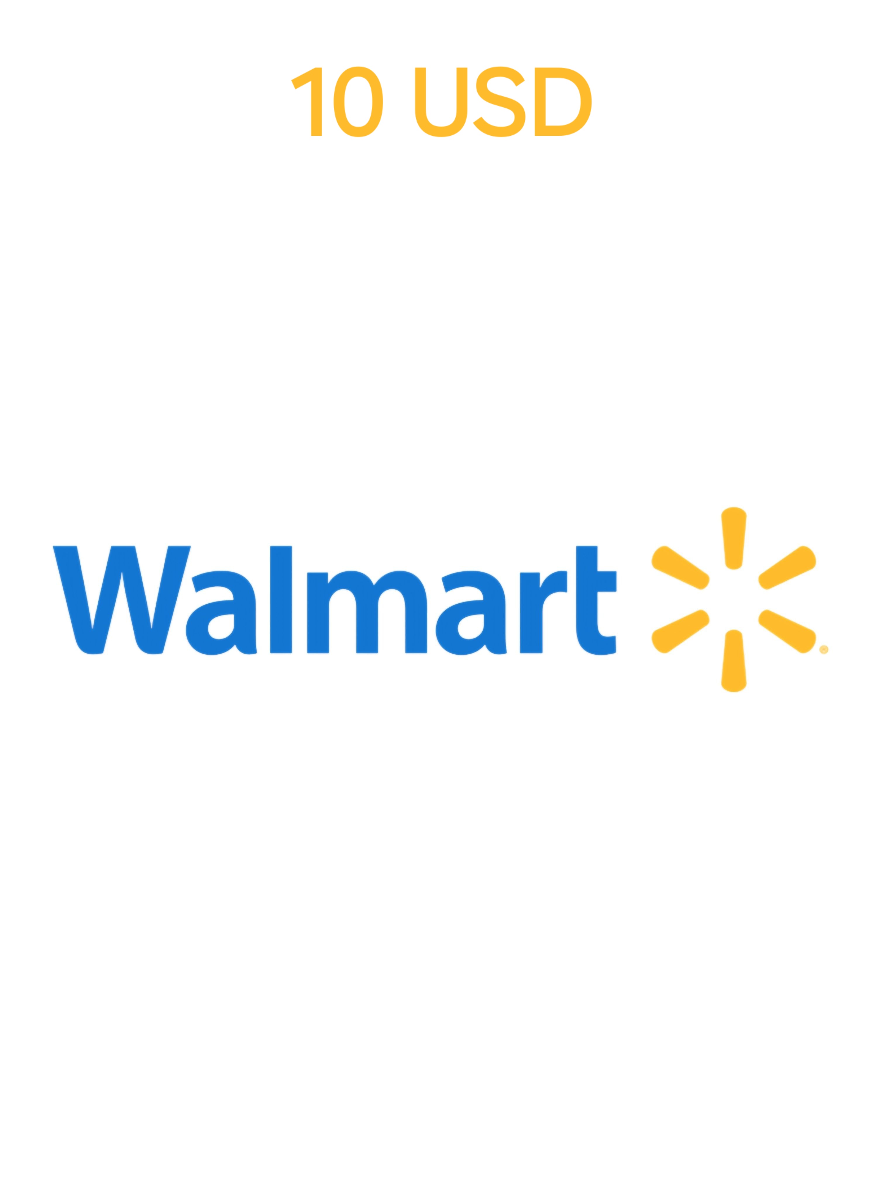 Walmart USA 10 USD Gift Card cover image