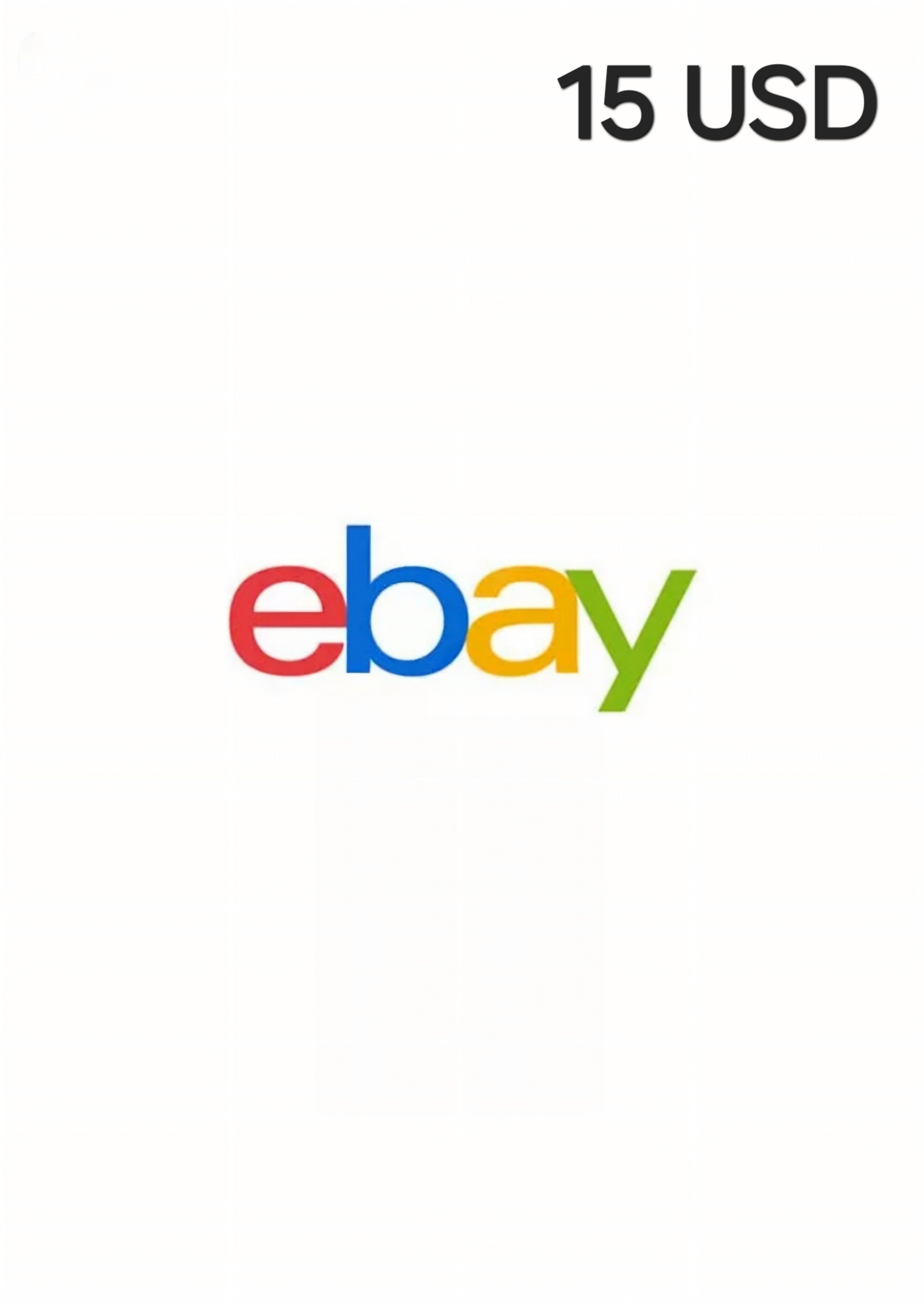 eBay USA 15 USD Gift Card cover image