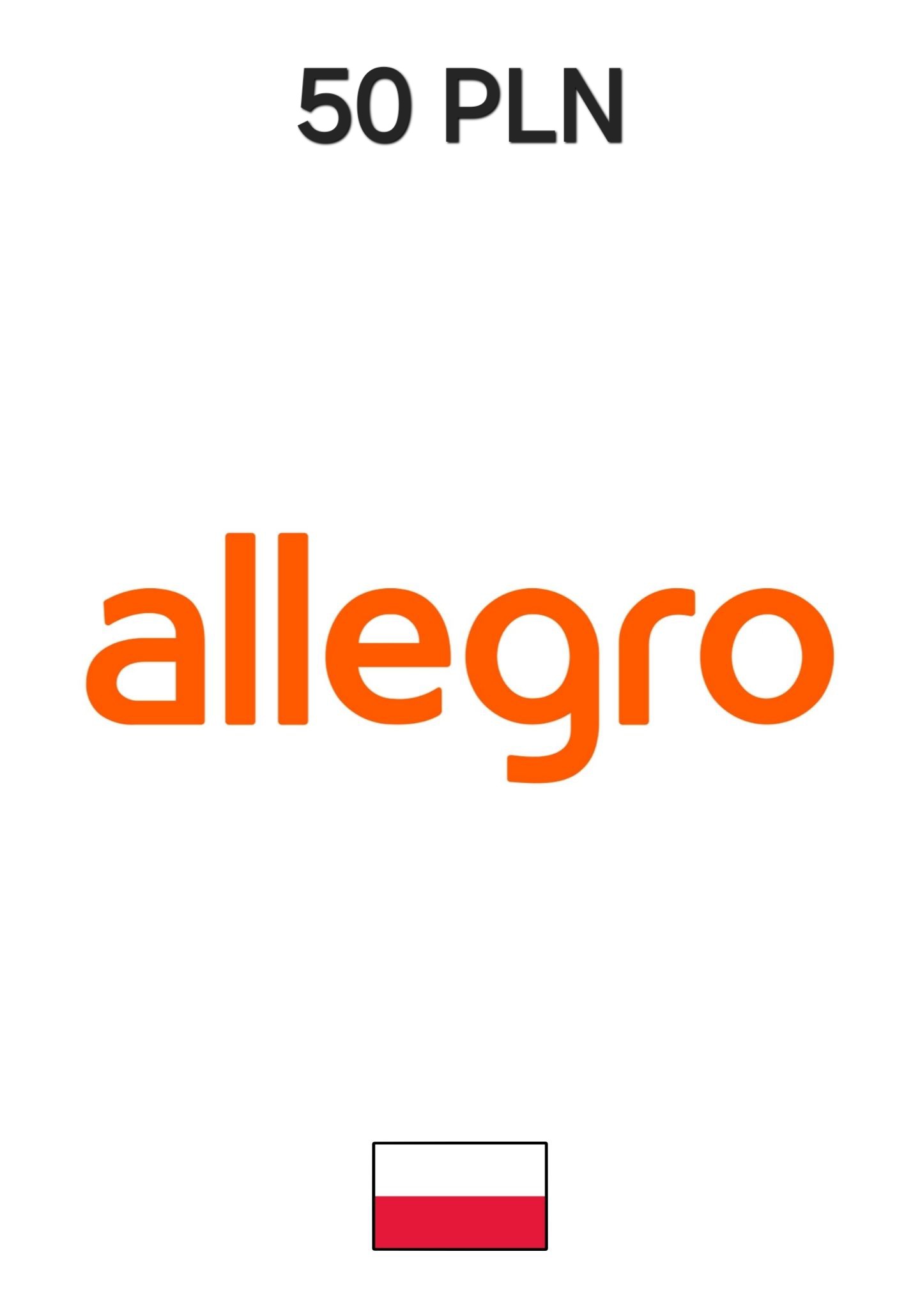 Allegro Poland 50 PLN Gift Card cover image