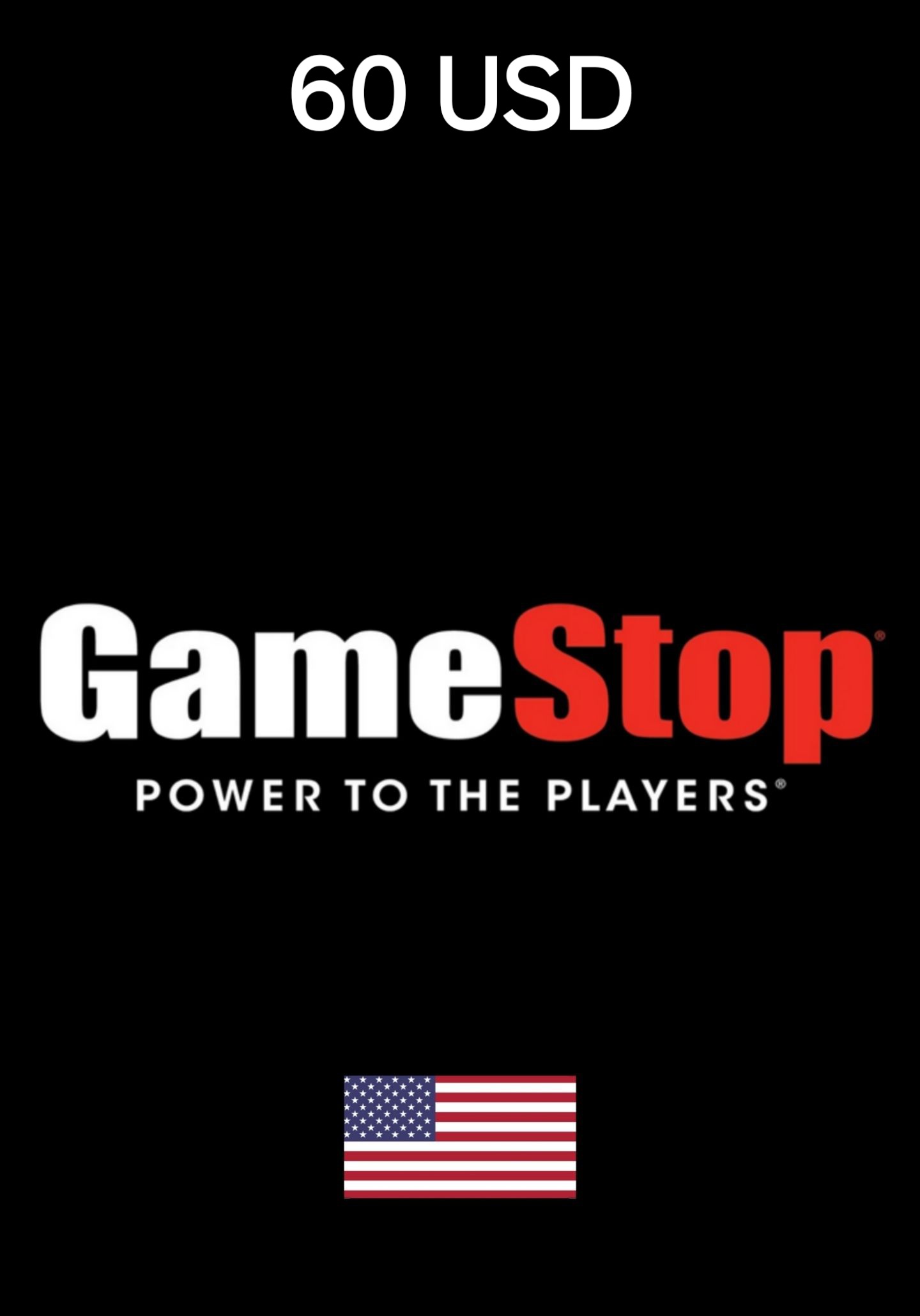 GameStop USA 60 USD Gift Card cover image